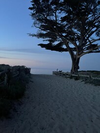 Walking to the beach