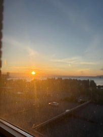 A view of sunrise from our room