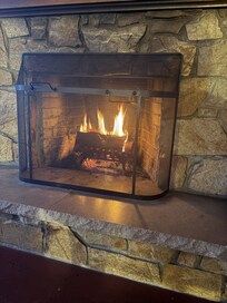 Cozy fireplace