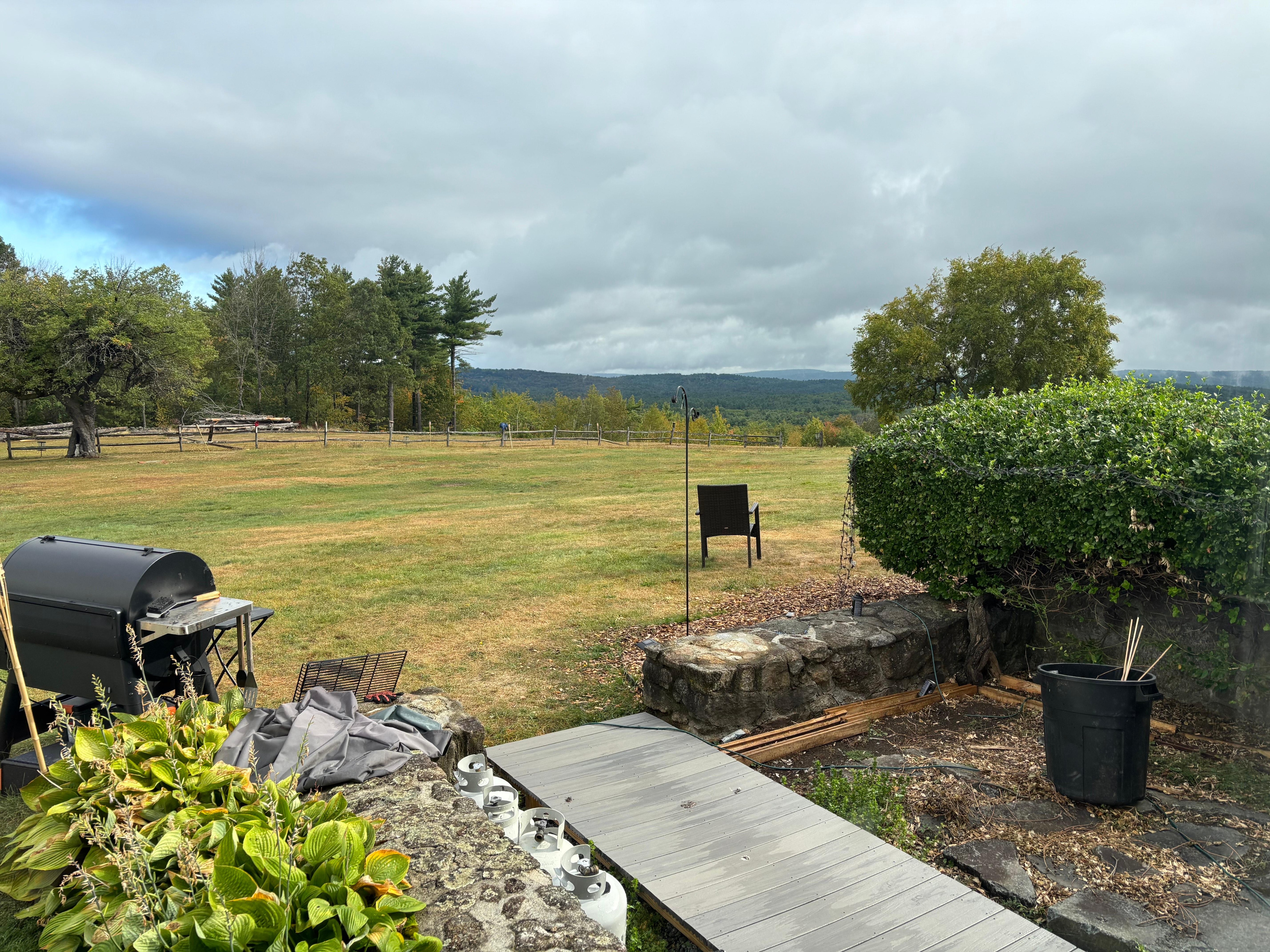 One of the views from the restaurant