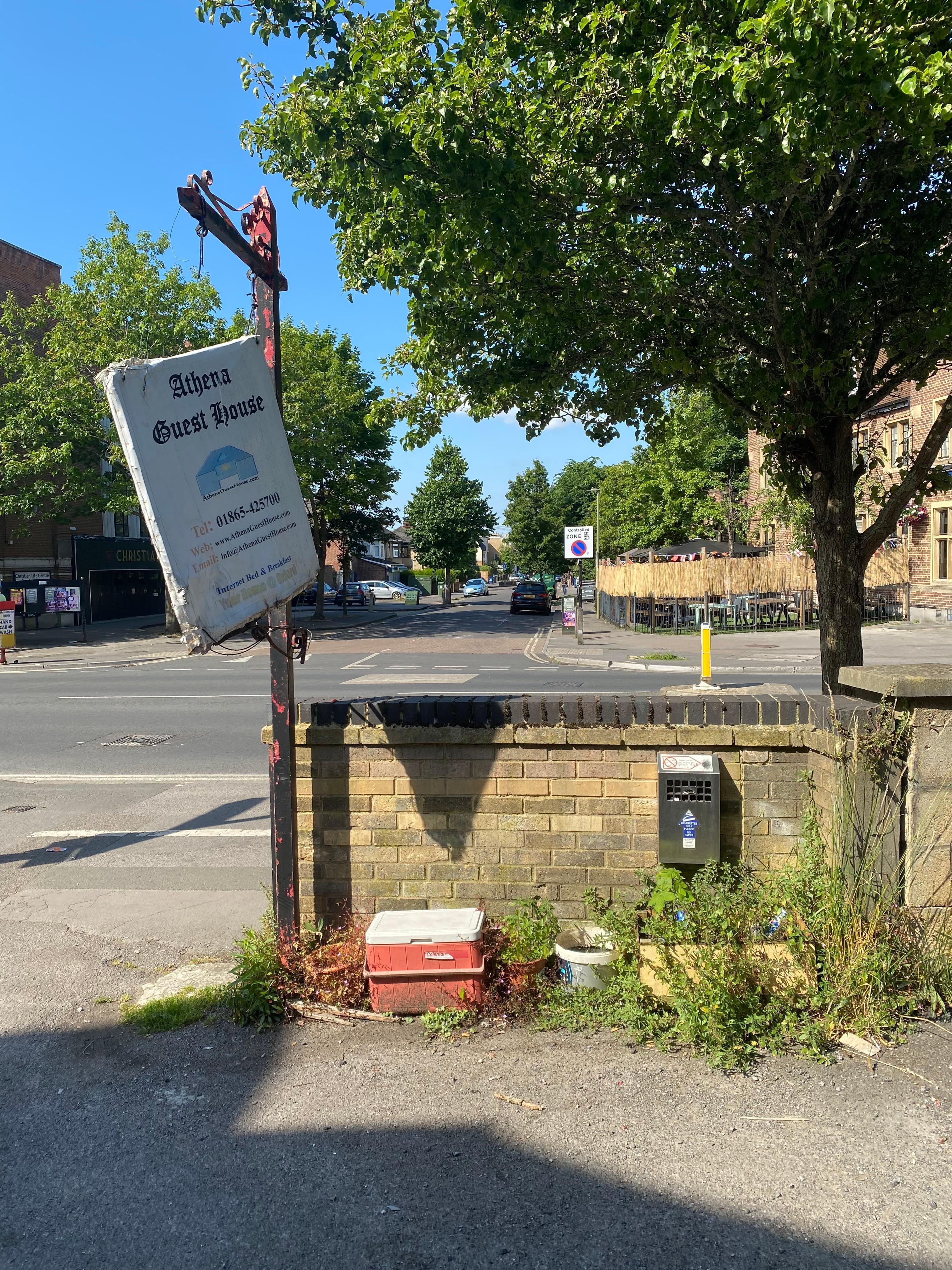 Entrance sign