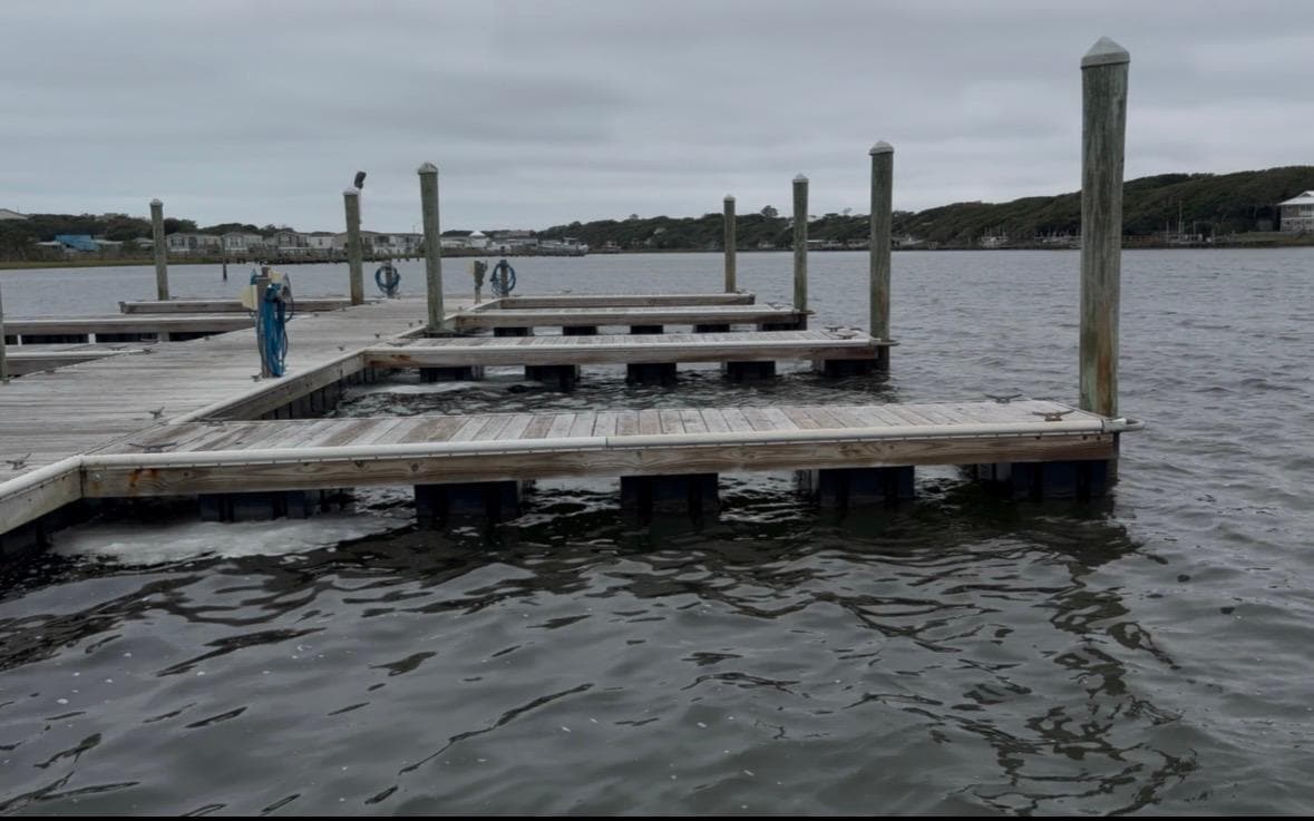 Boat docks /fishing docks on the sound side 