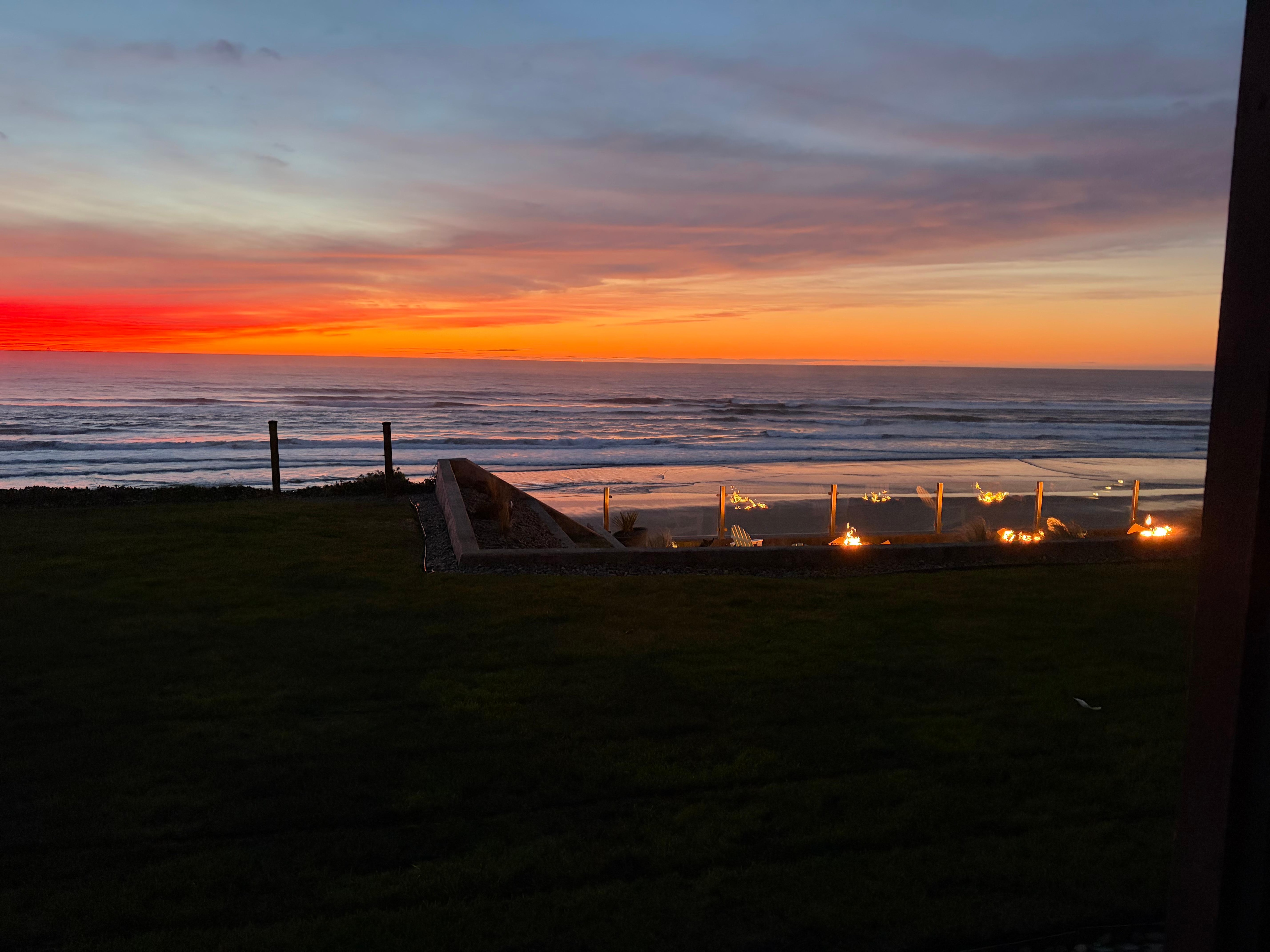 Off our patio one during our stay.