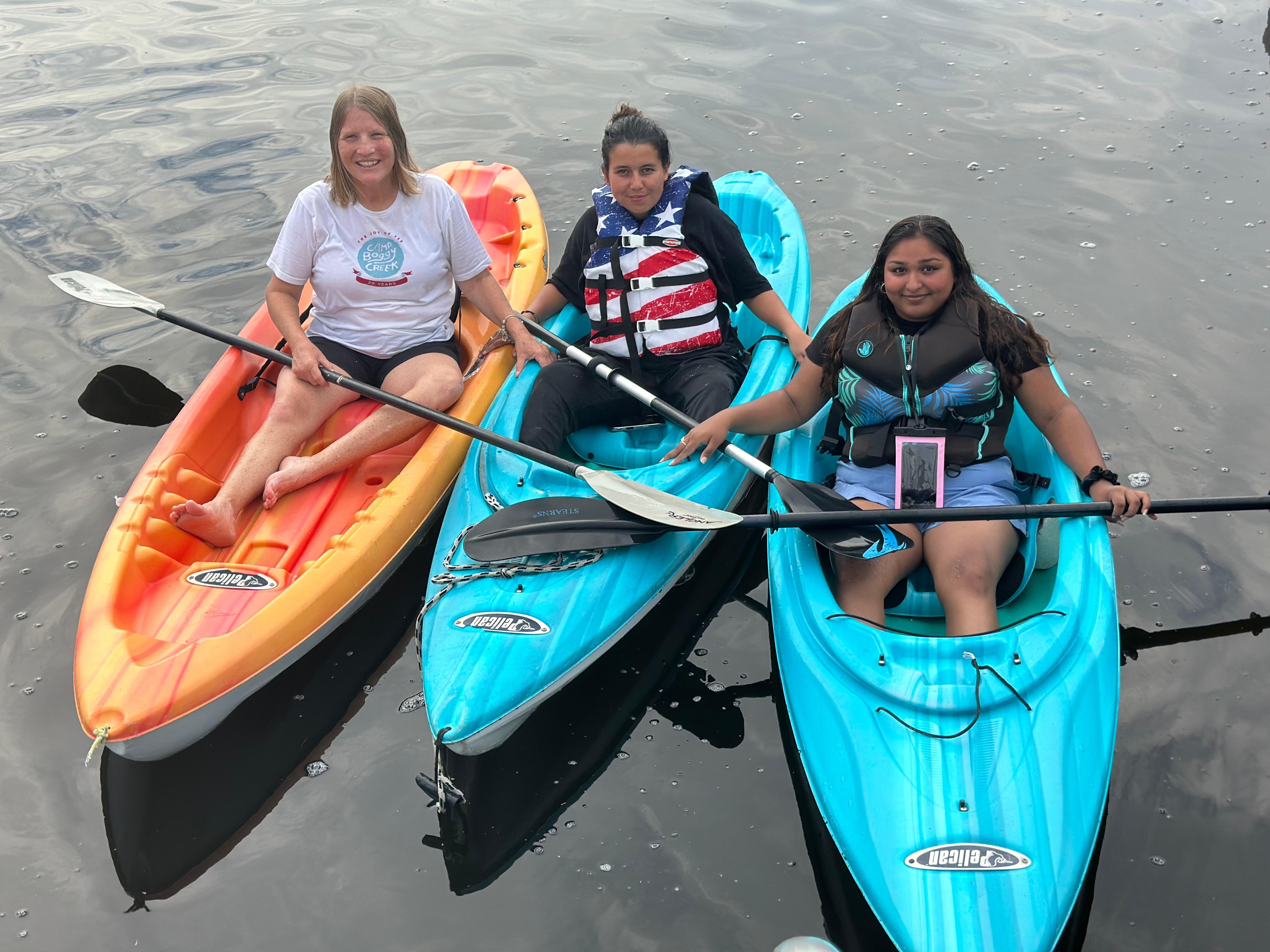 All smiles after the initial fear LOL