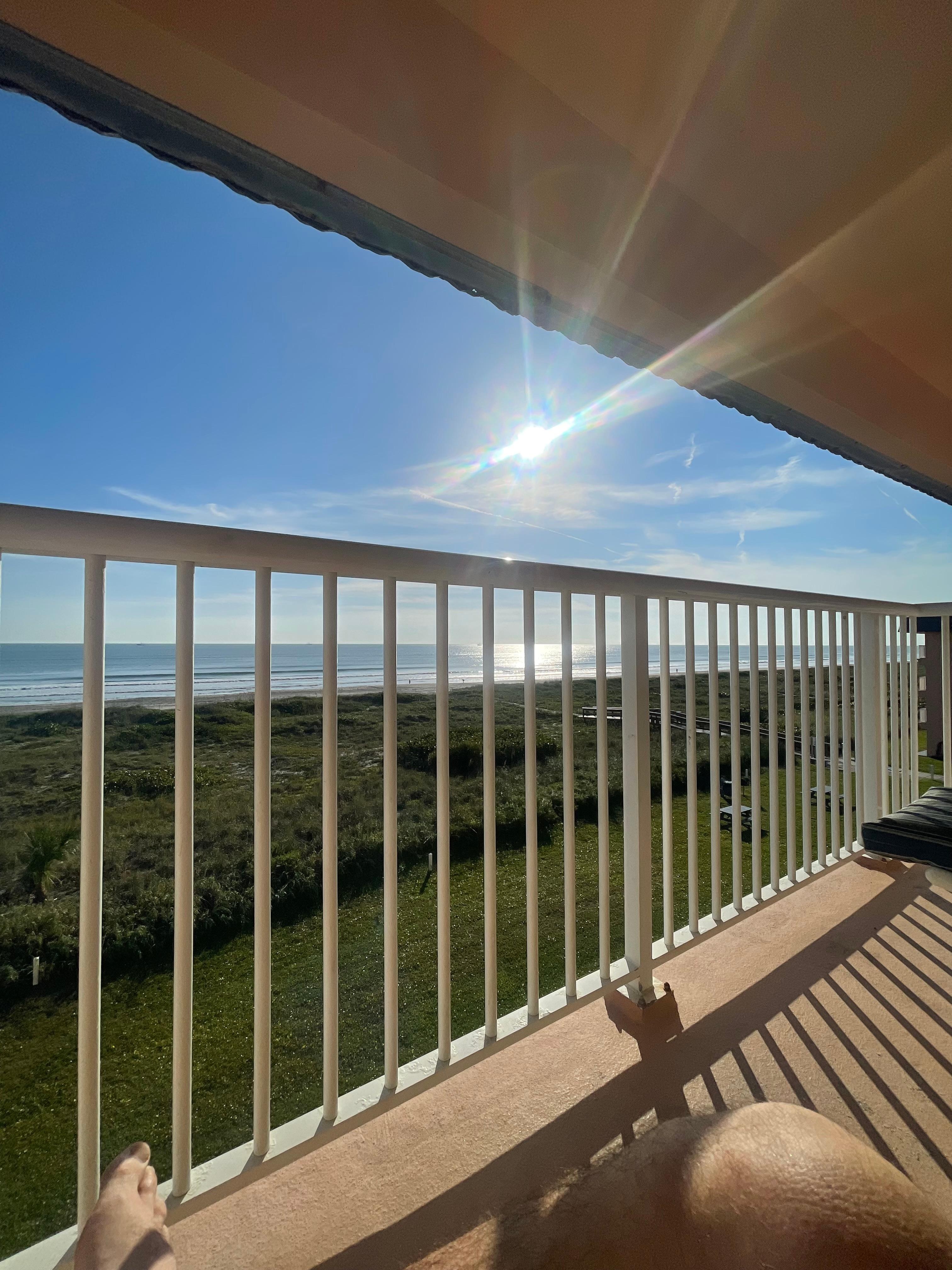 View from the balcony looking south