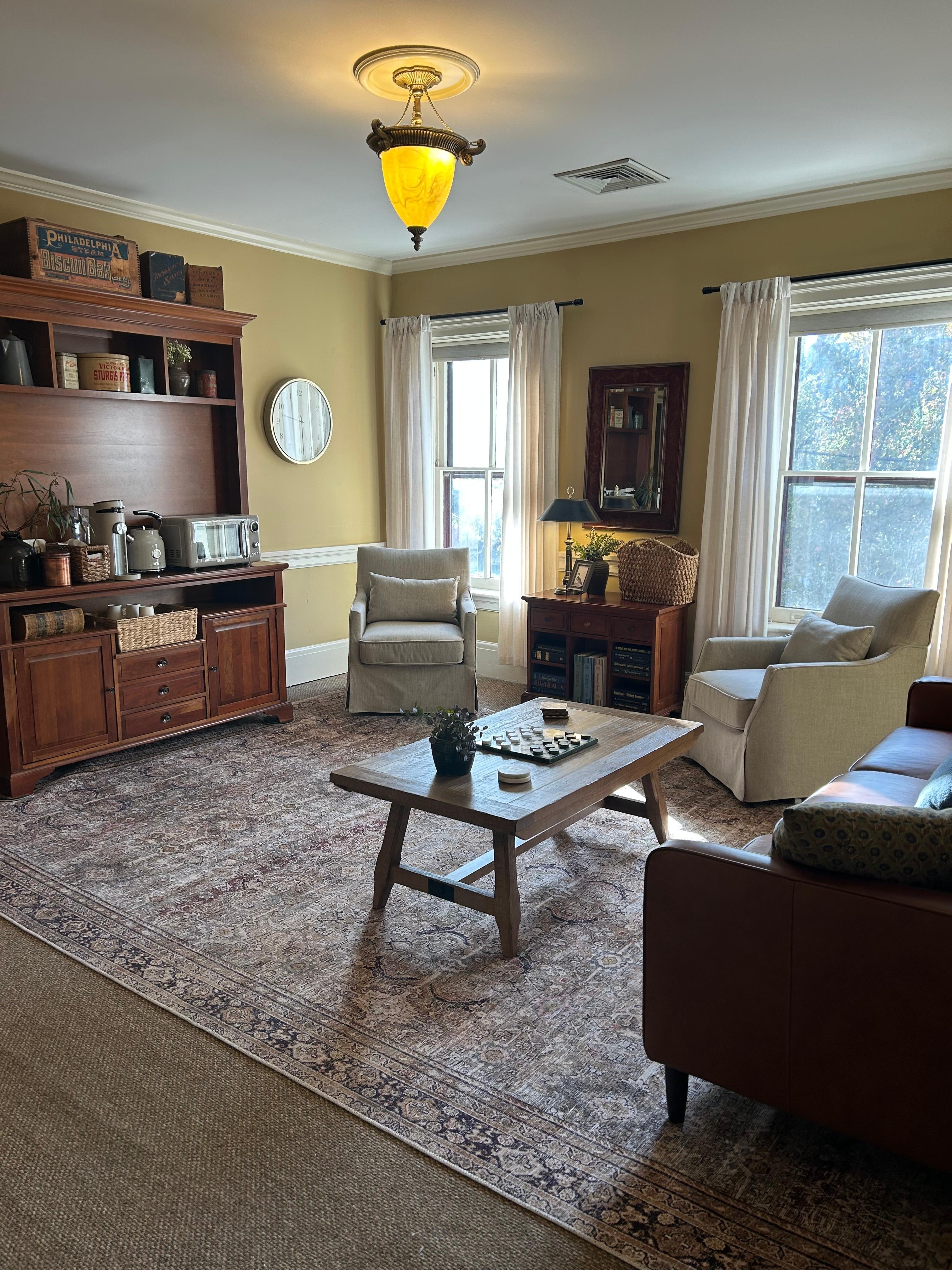 Cozy living room at the Inn