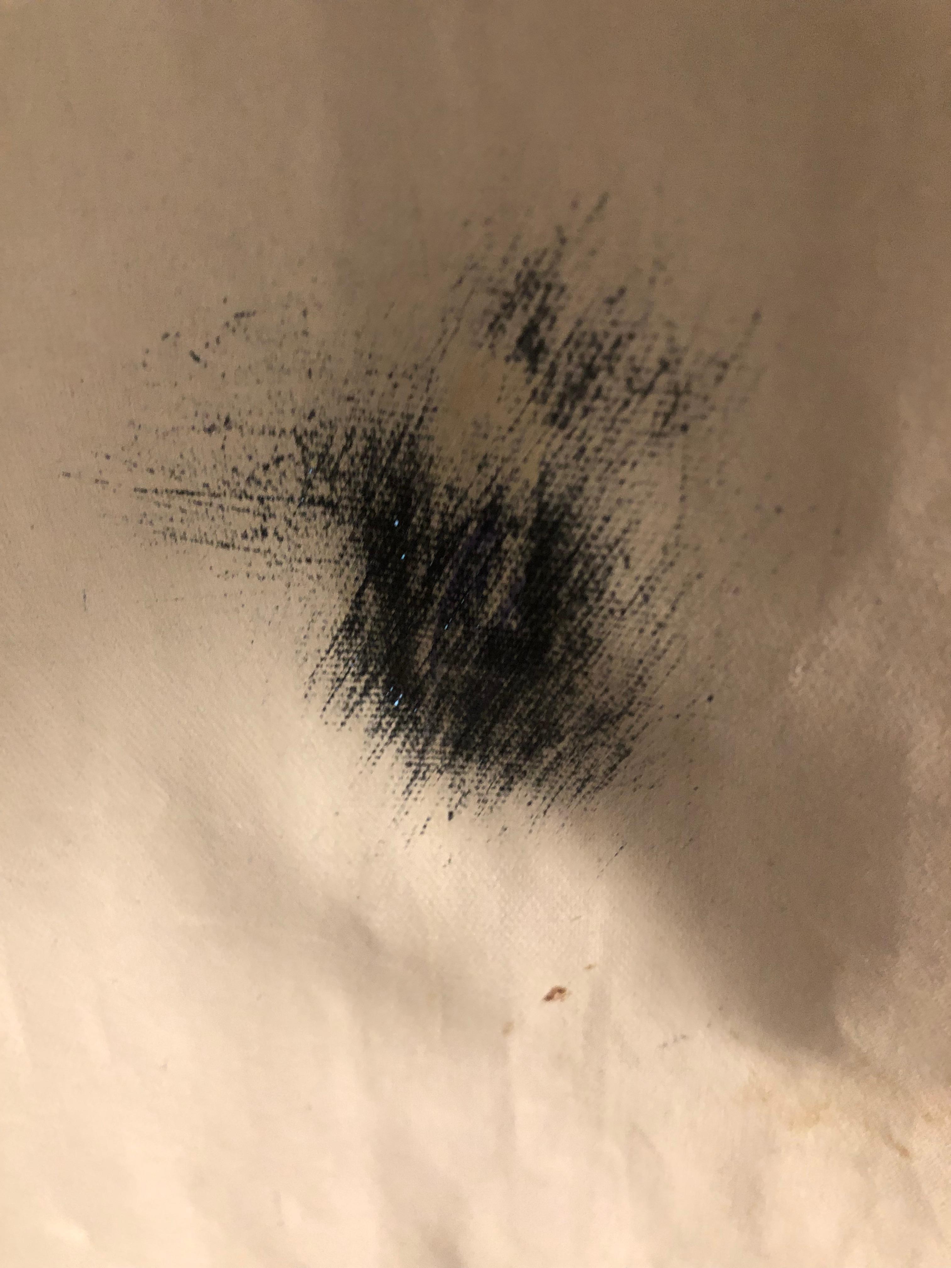 Large black spot on room darkening curtain