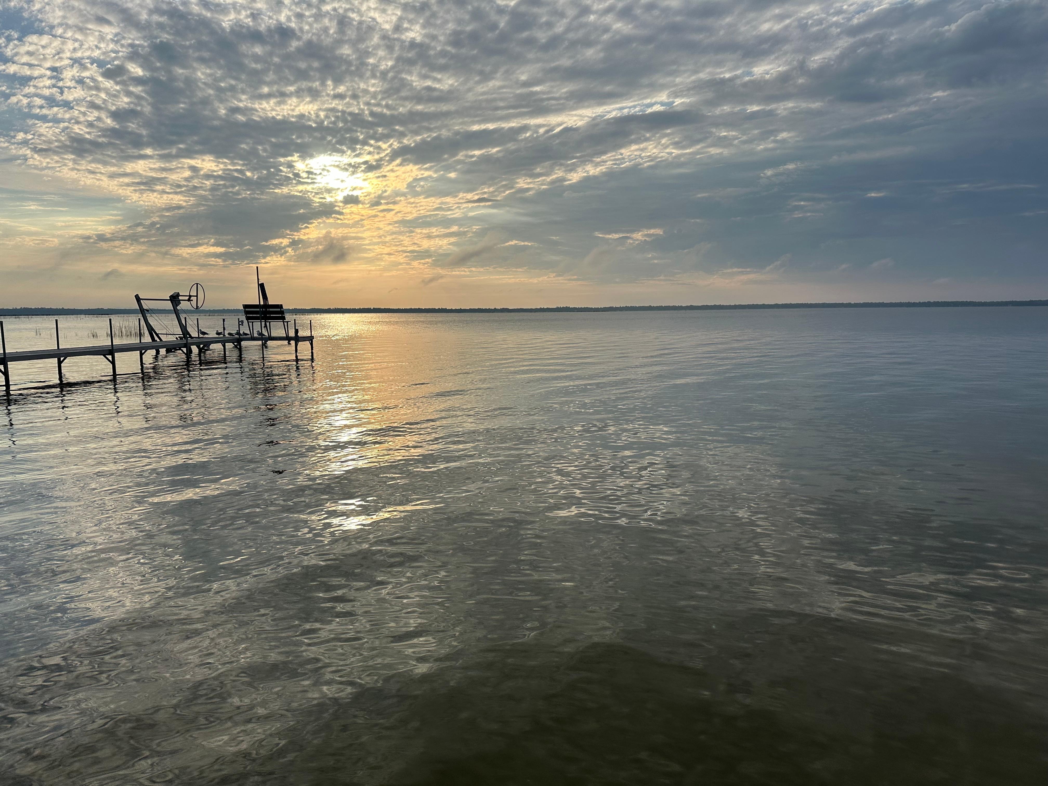 Sunrise at the cabin.