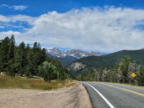 View of mountain range near Jamestown
