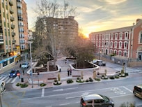 Uitzicht vanuit de kamer.