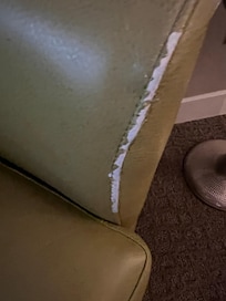 Worn out furniture.