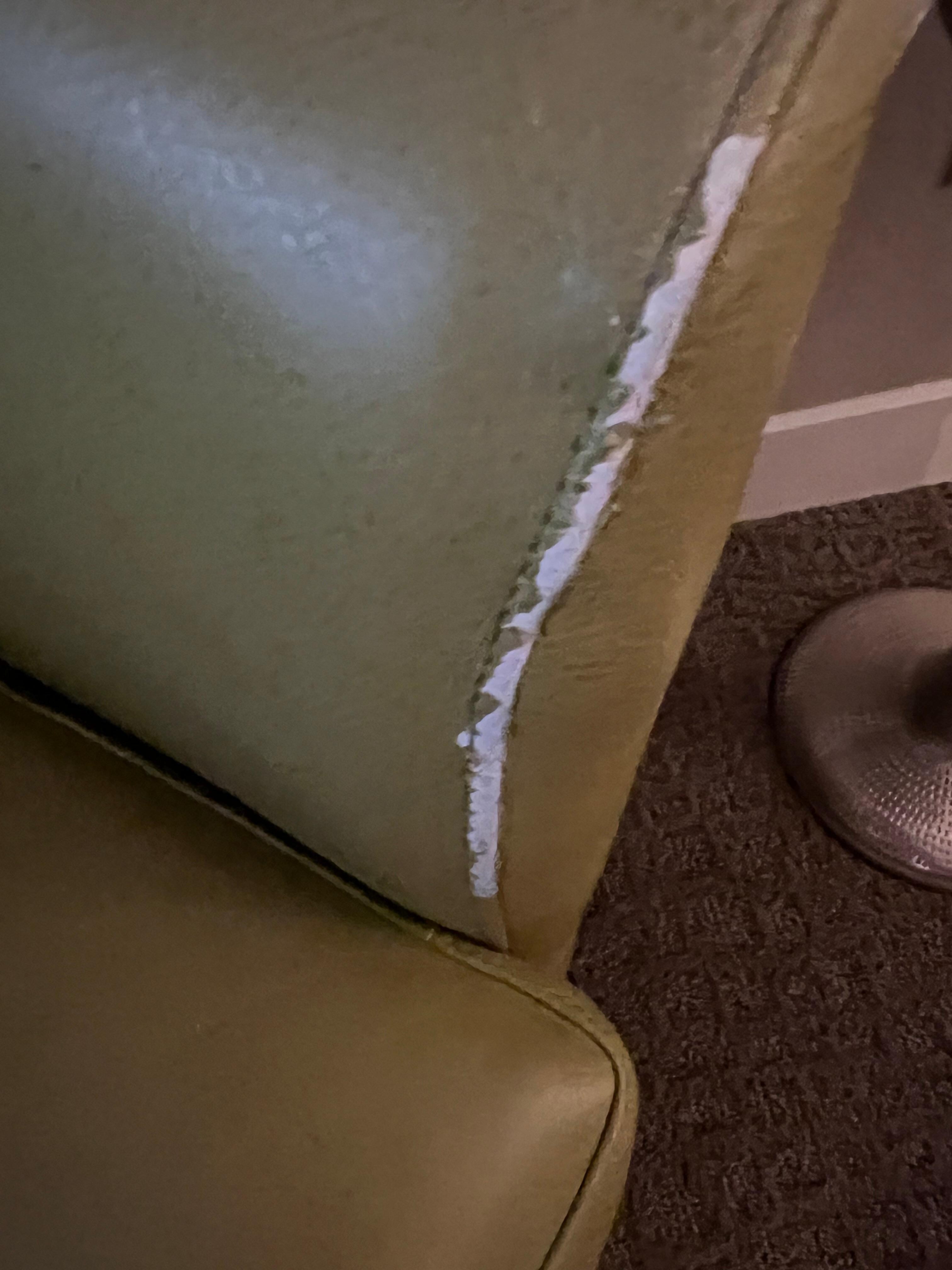 Worn out furniture.
