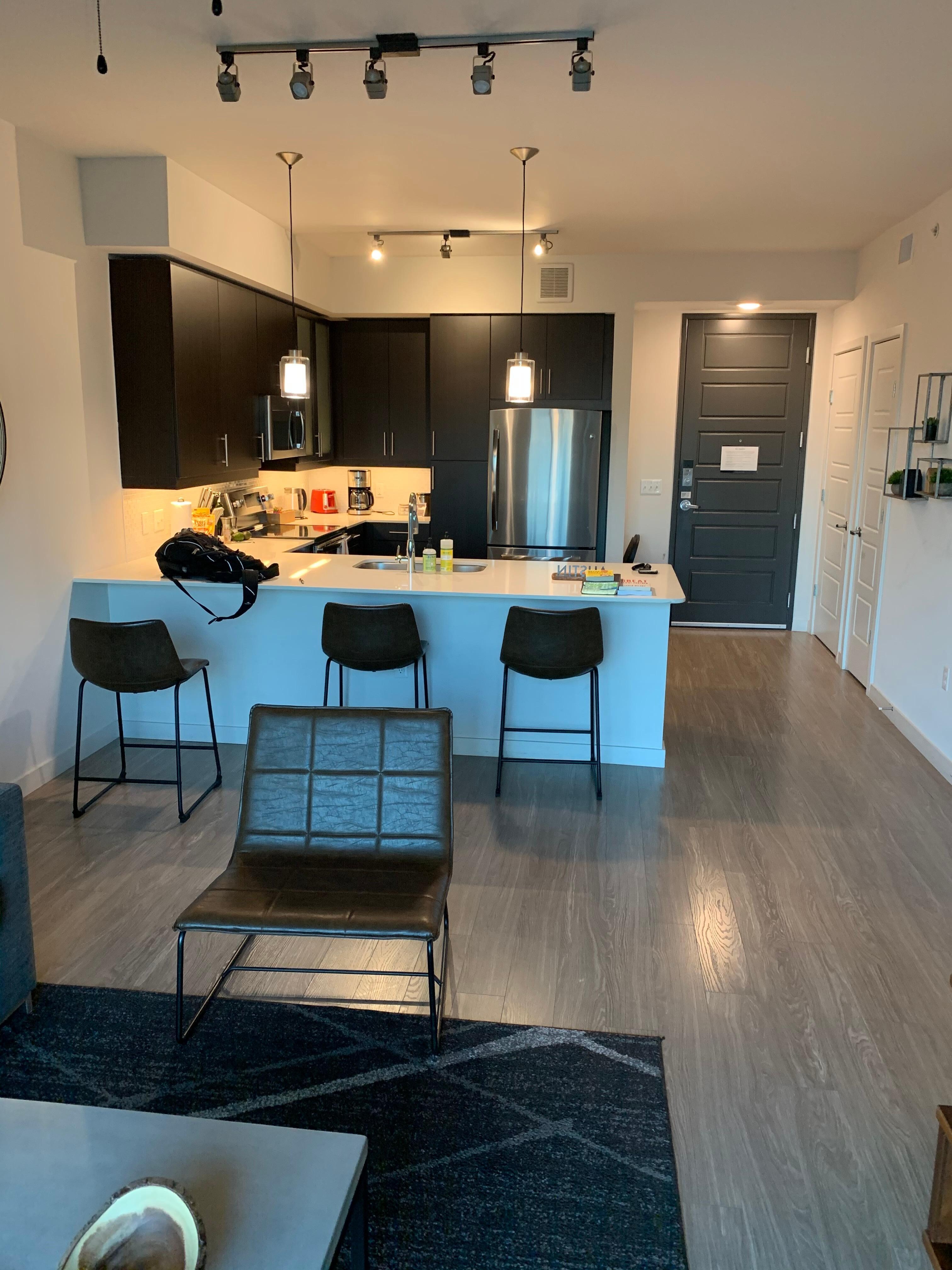 Apt from the balcony door