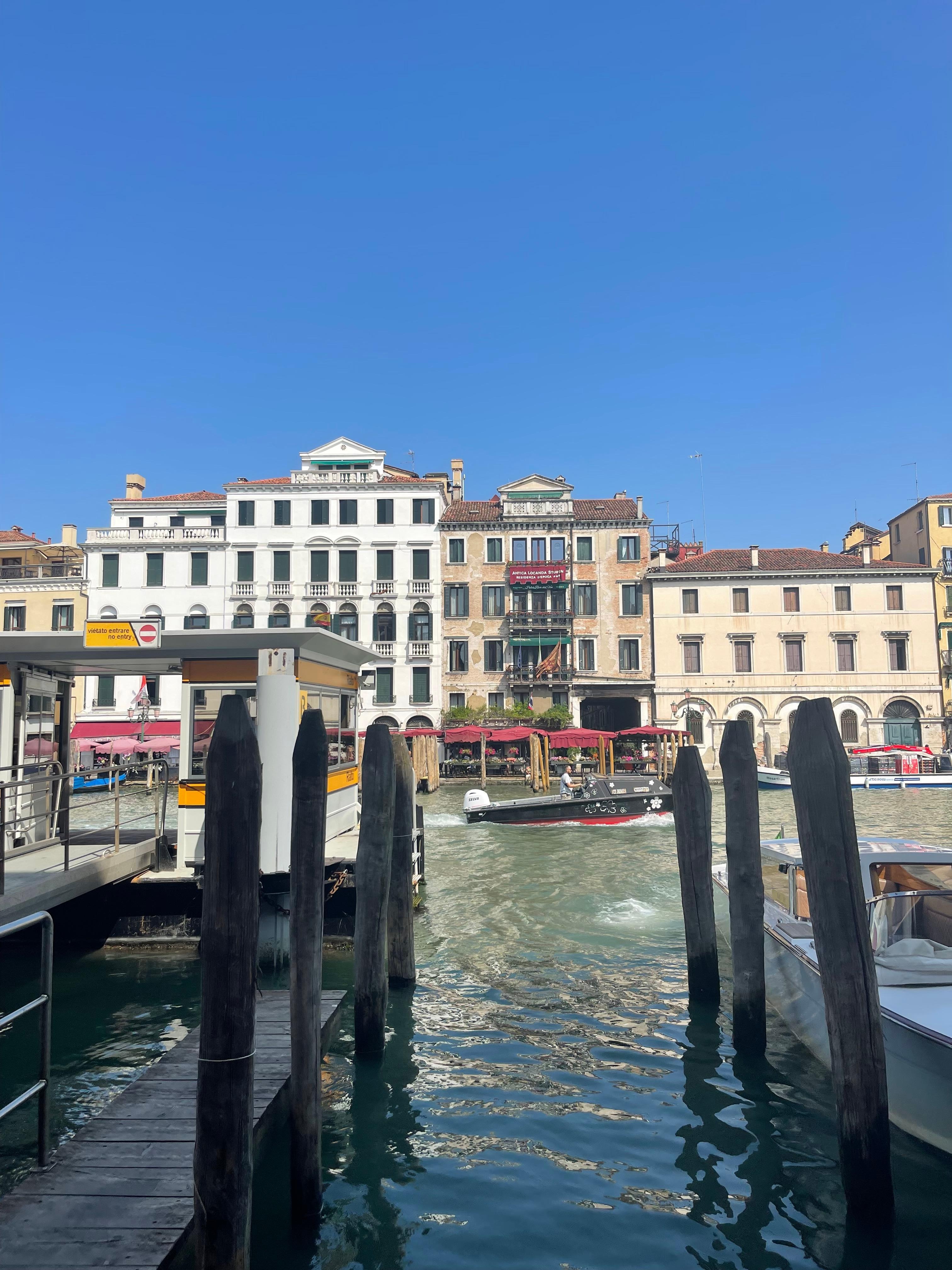 Looking at hotel from other side of the grande canal 