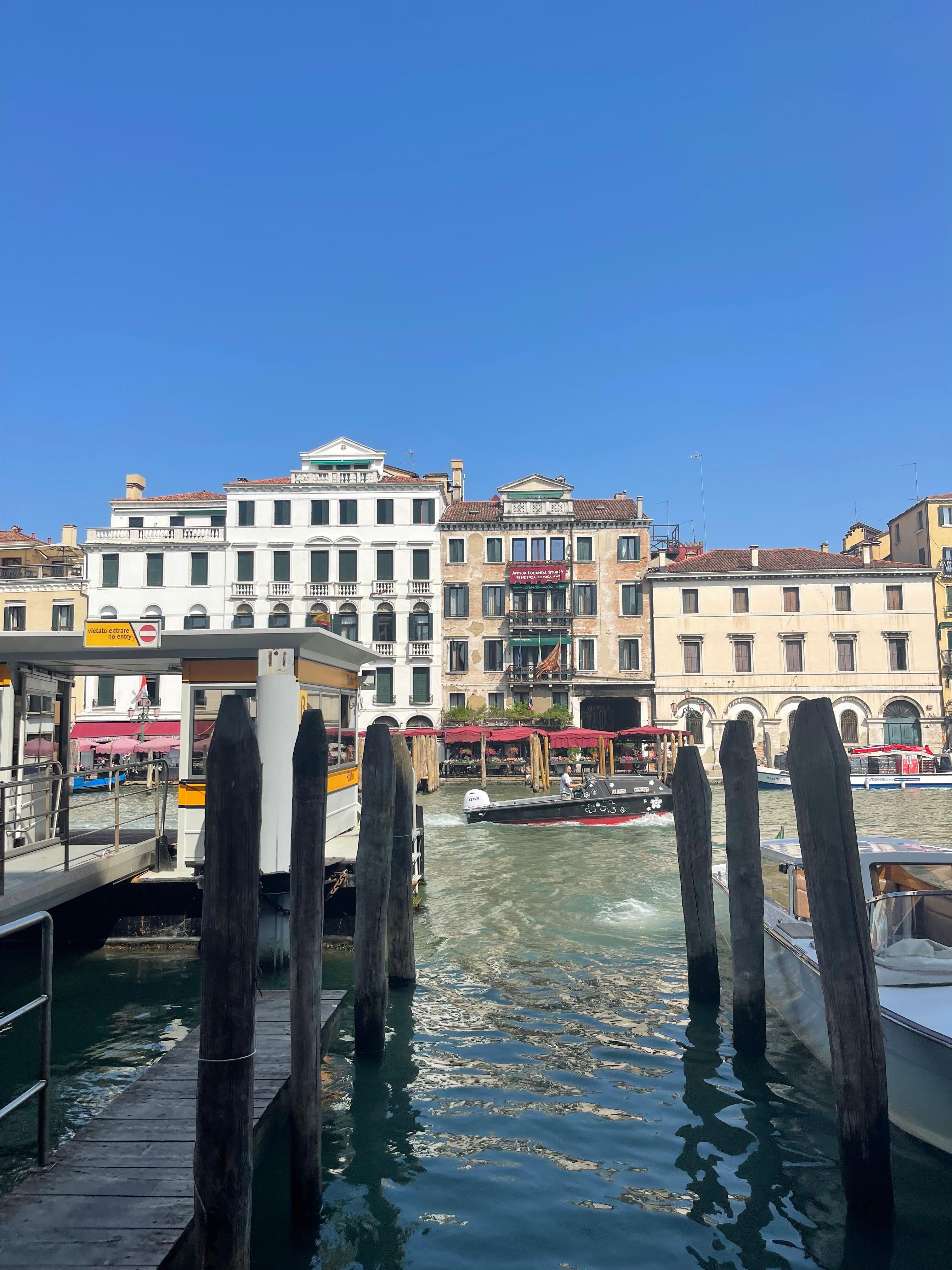 Looking at hotel from other side of the grande canal 