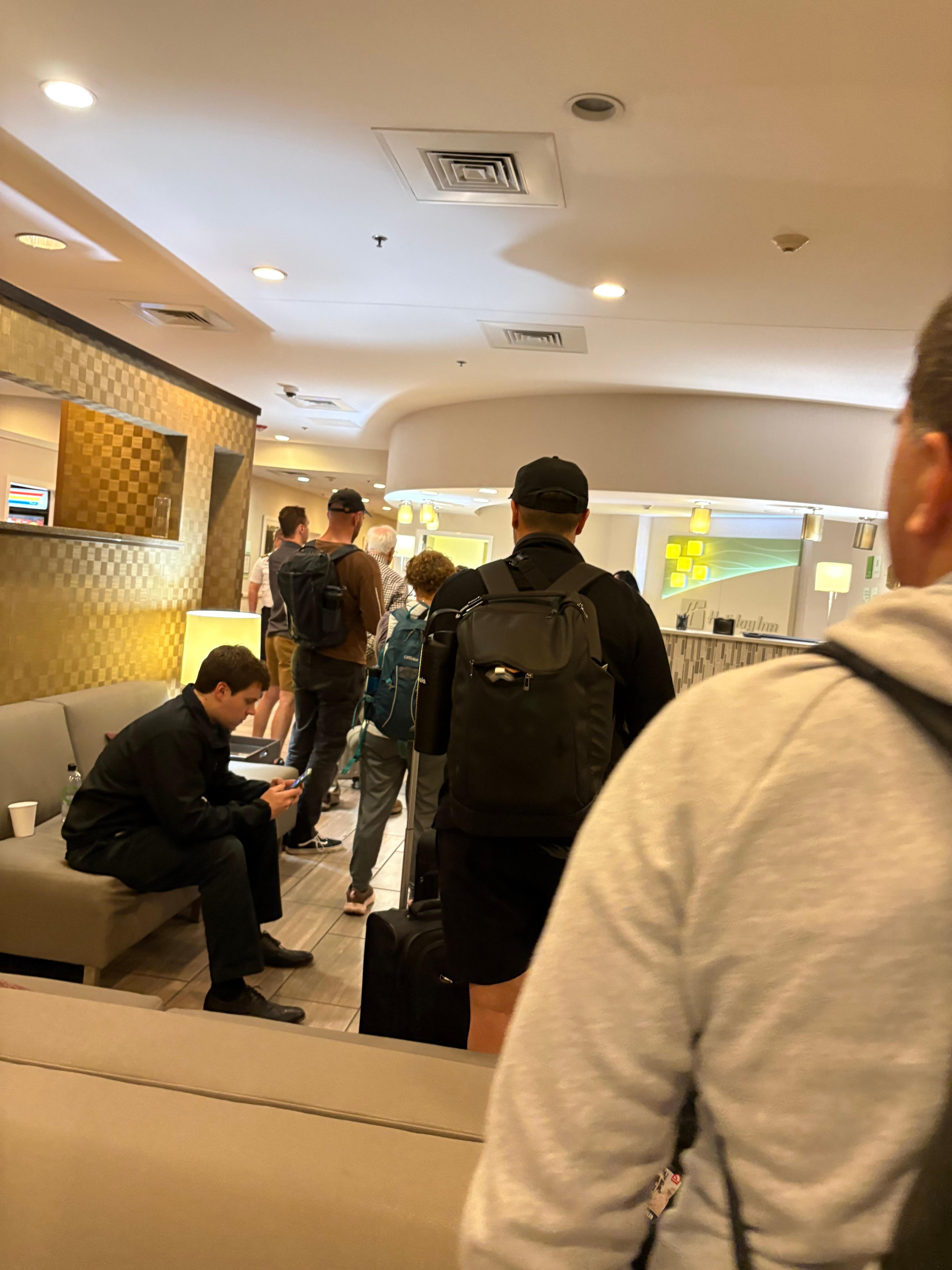 Line in front of me when I got there