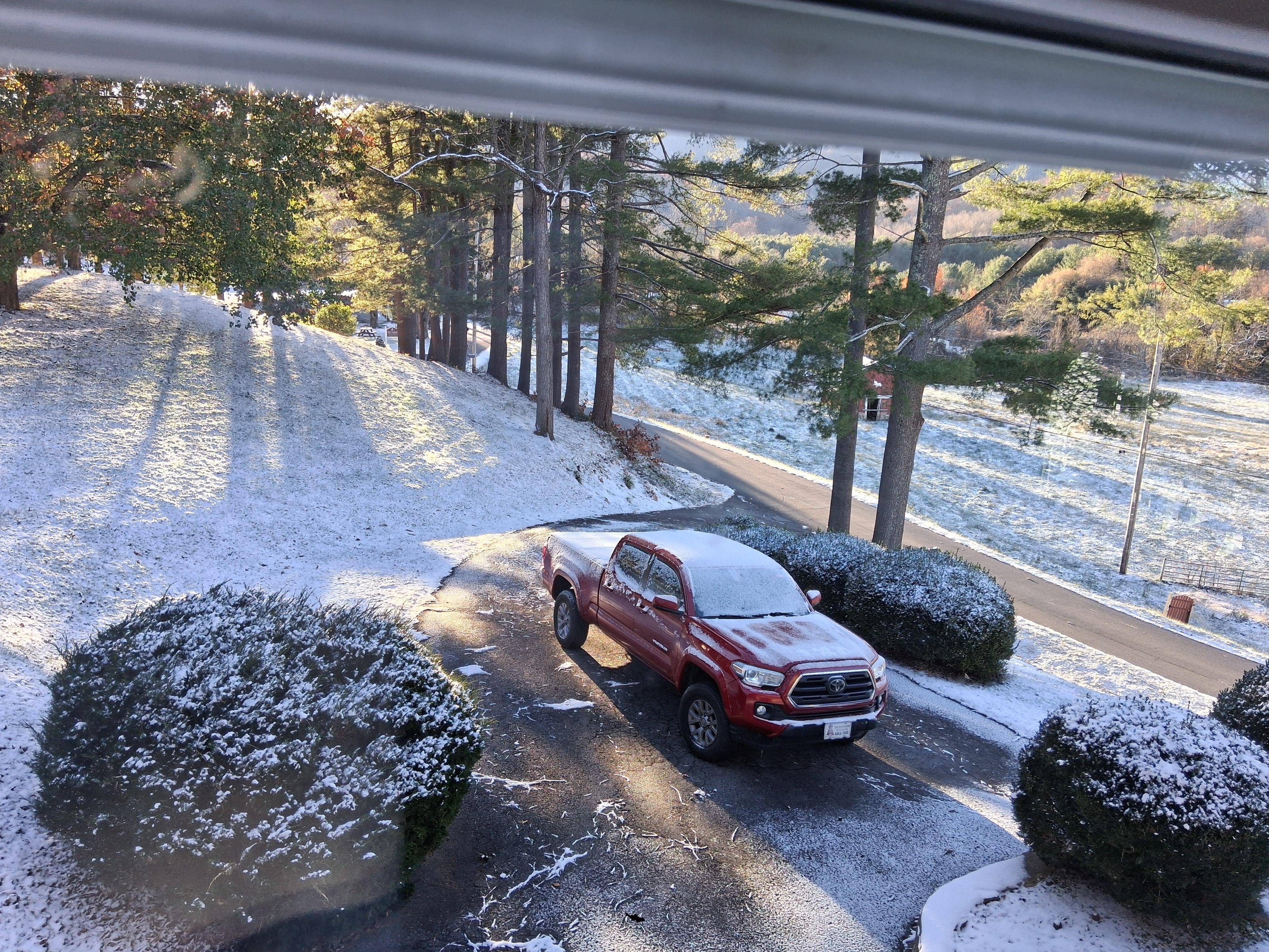 The day after the snow began.
We Floridians loved it!!
