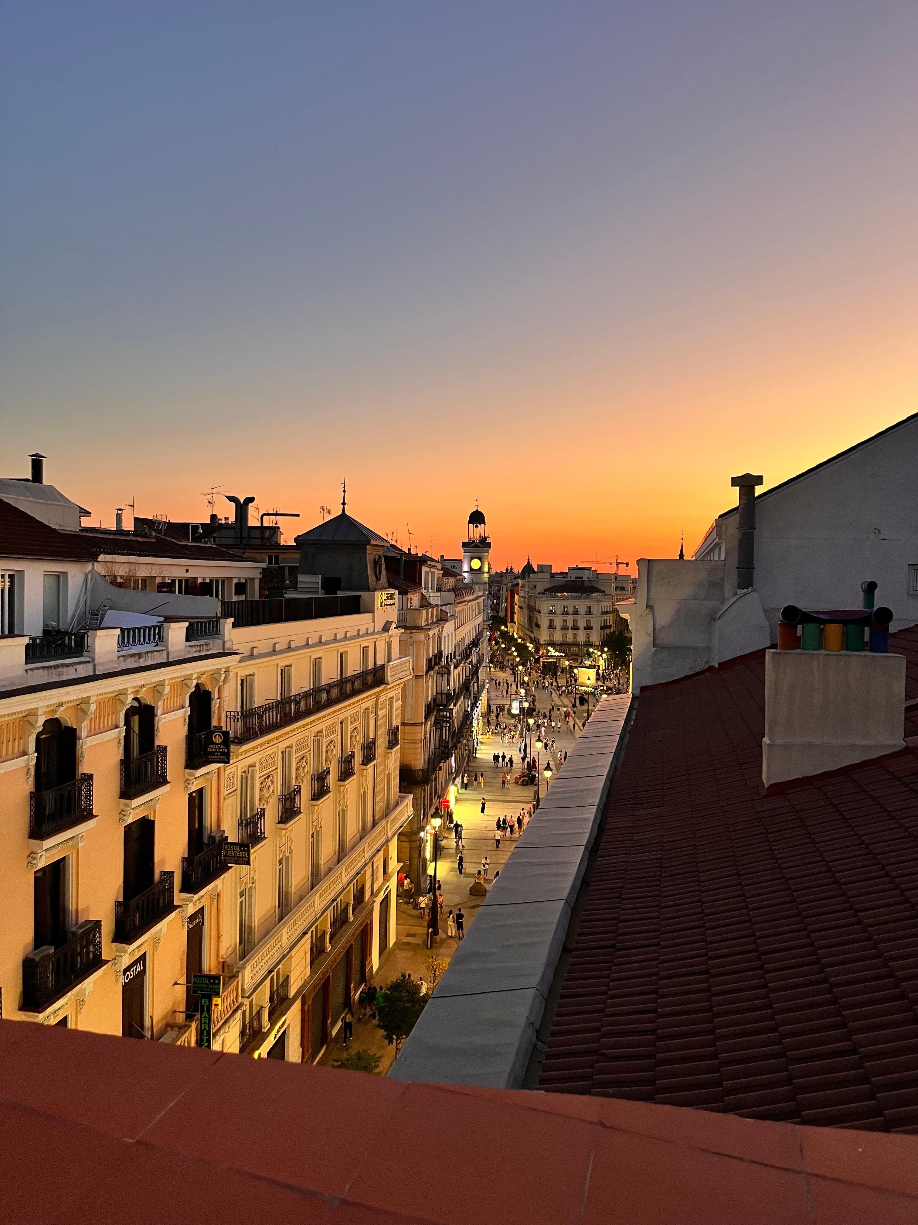 Sunset from the terrace