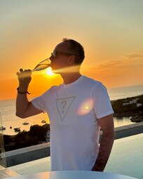 Por do sol no terraço