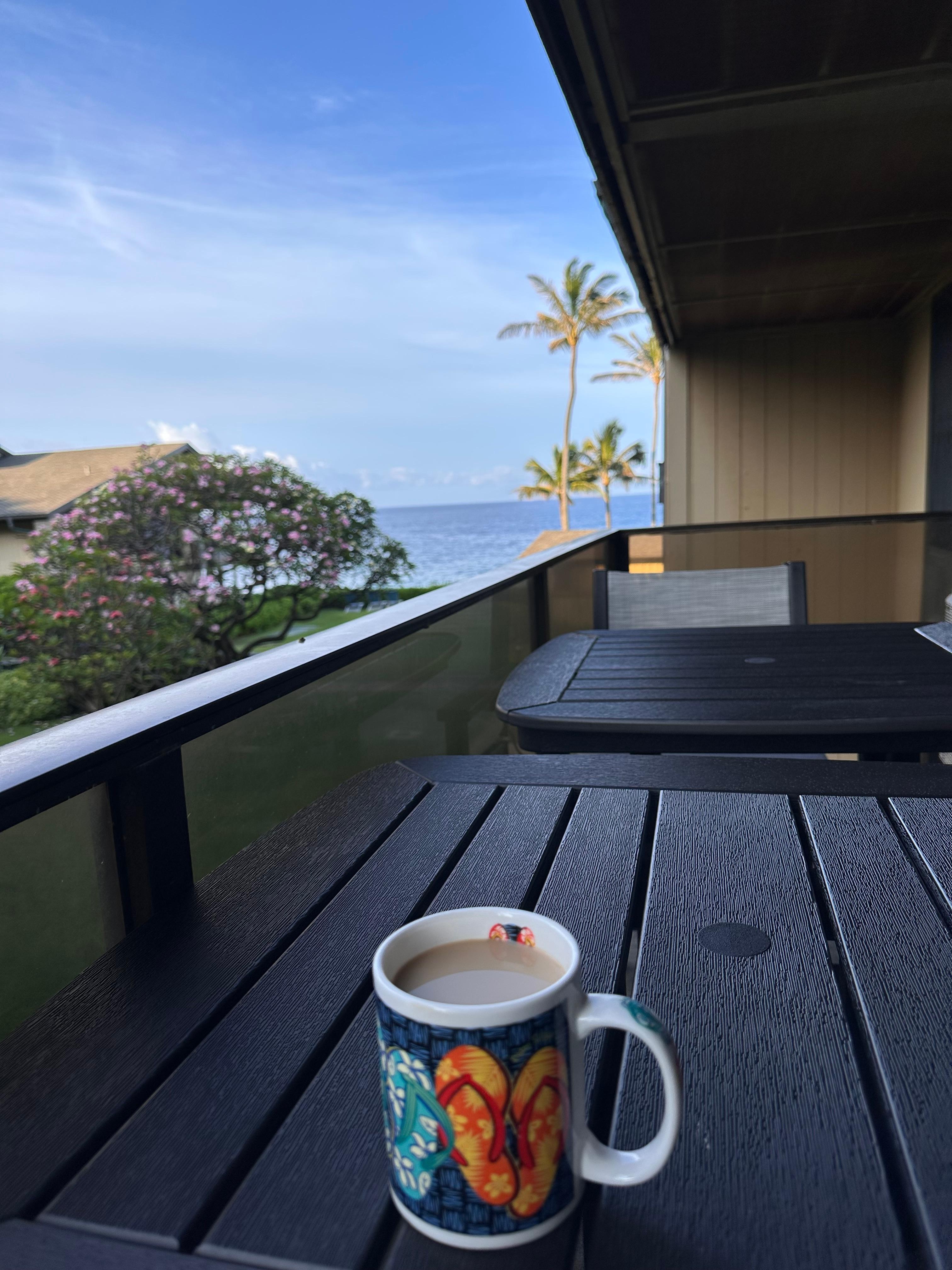 Coffee from our balcony 