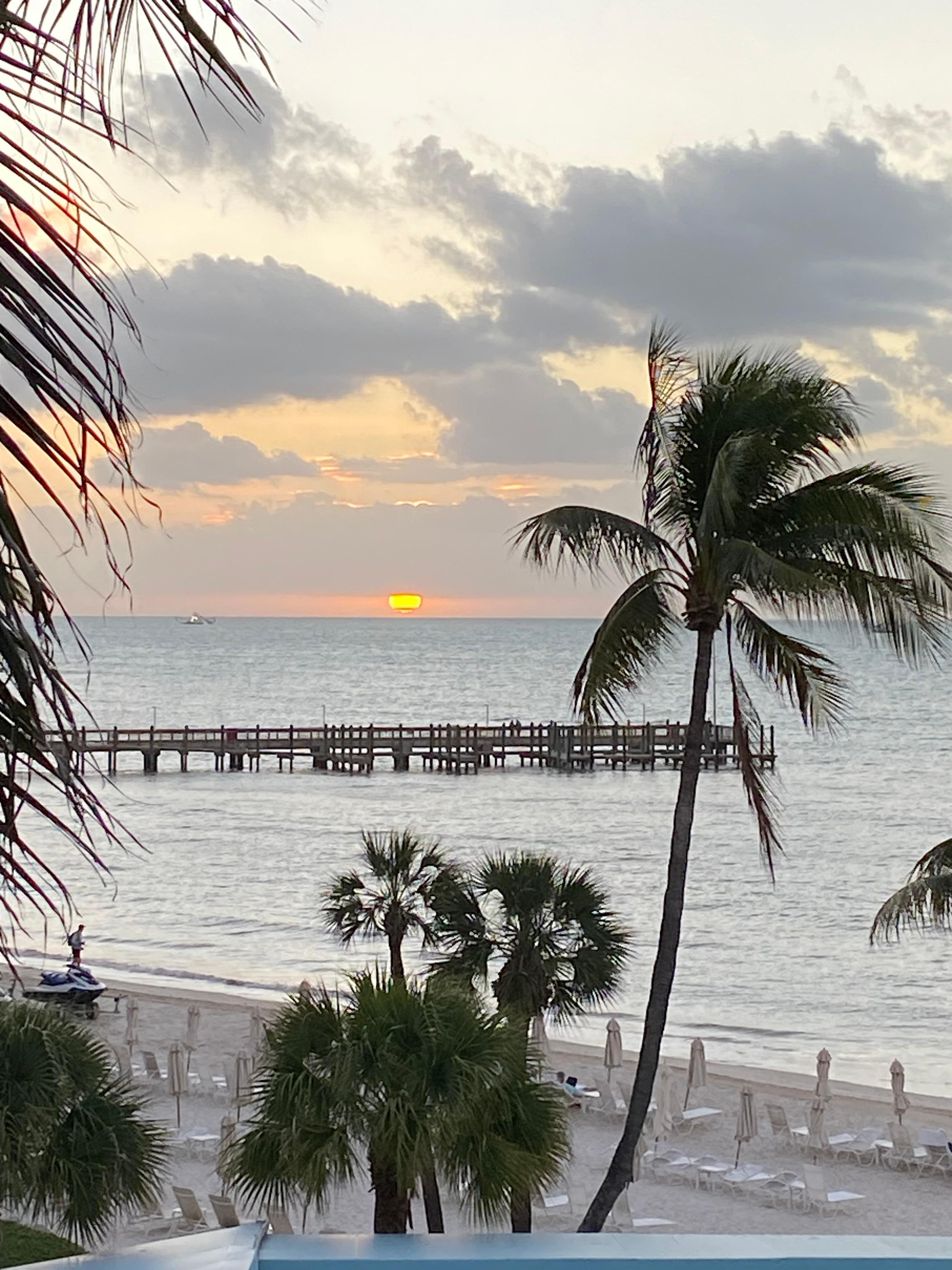 Sunrise from the room.