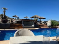 Pool area at Bon Repos