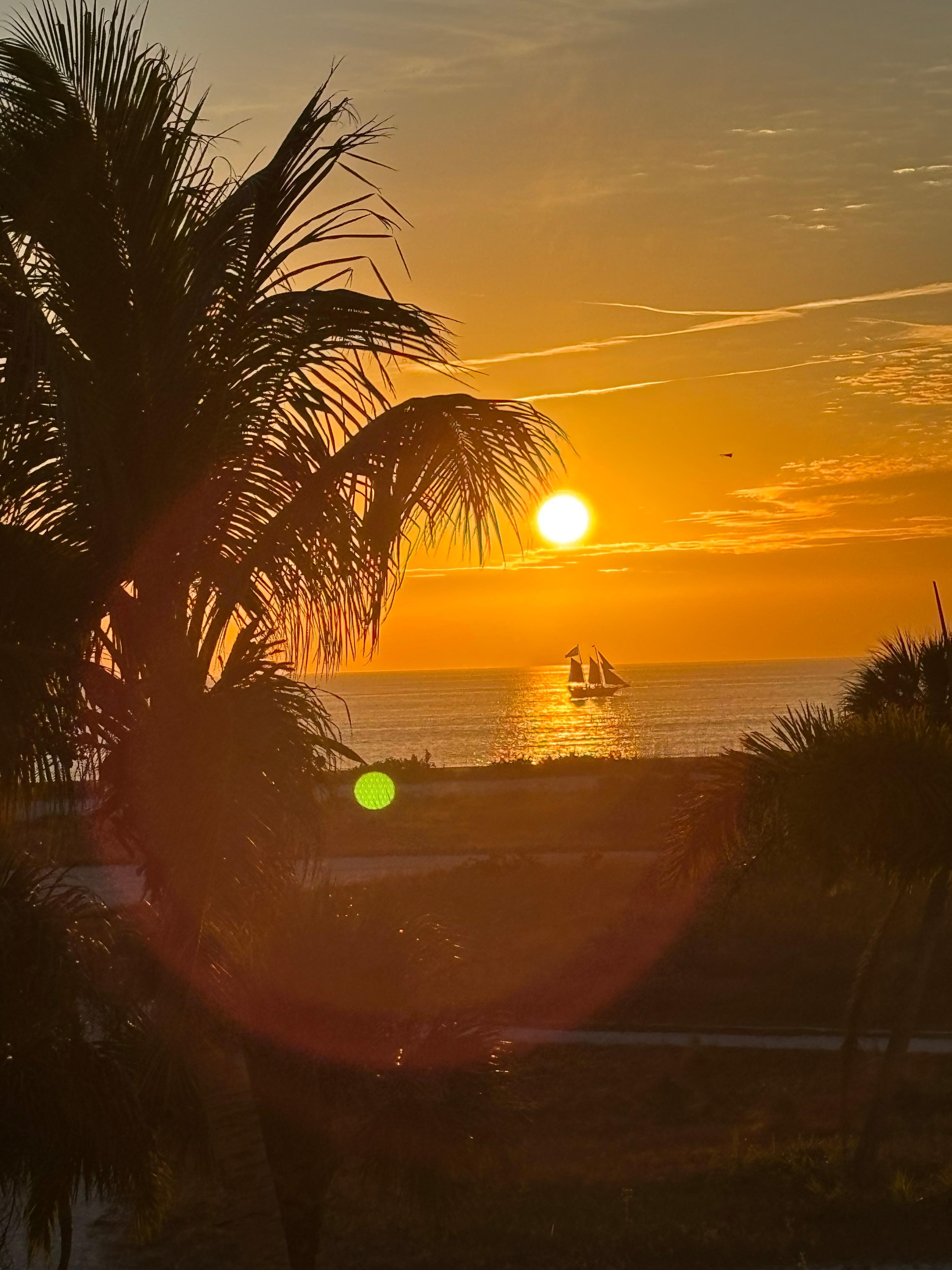 sunset view from the patio 