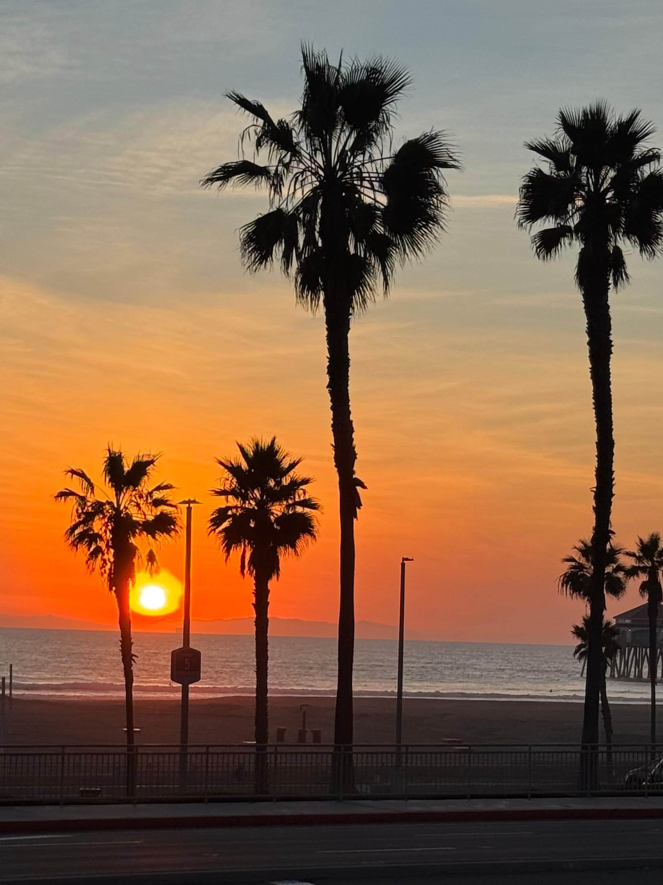 Sunset at Huntington Beach