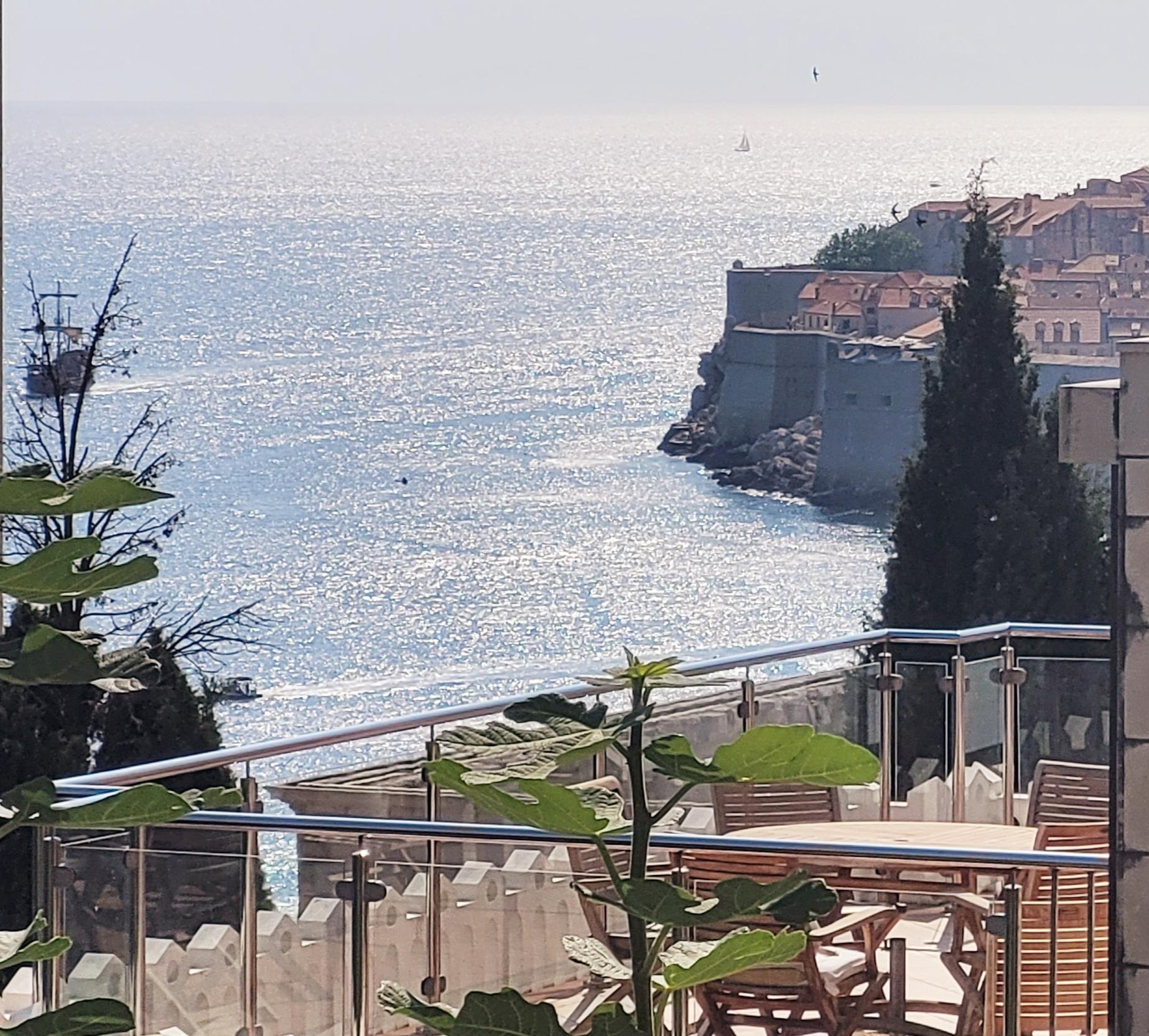 Old town view from terrace