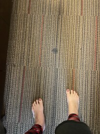 Stains on the carpet