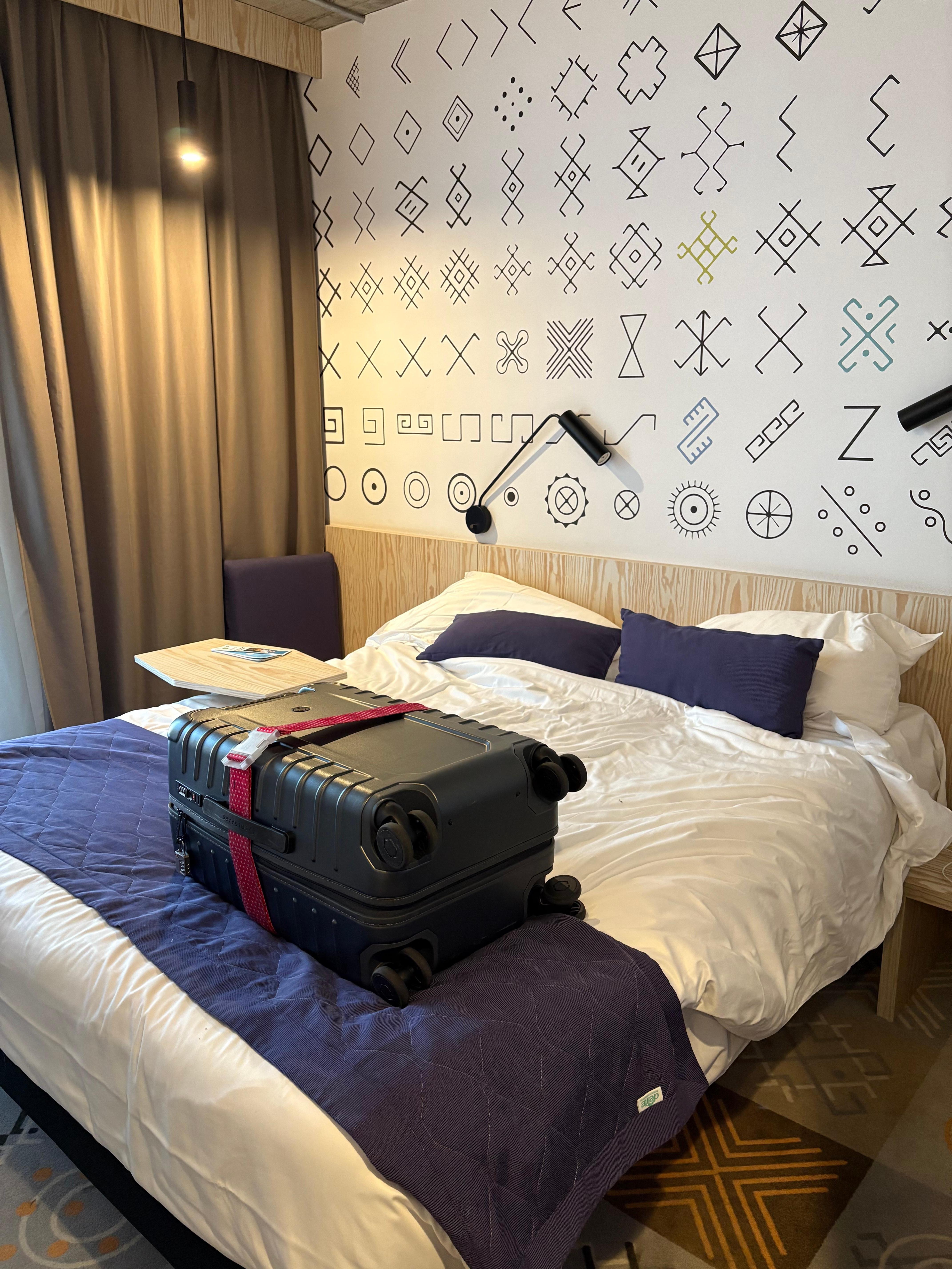 Bed, pillows were very overused