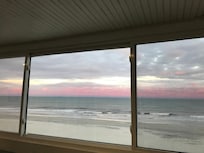 Evening sky from inside balcony