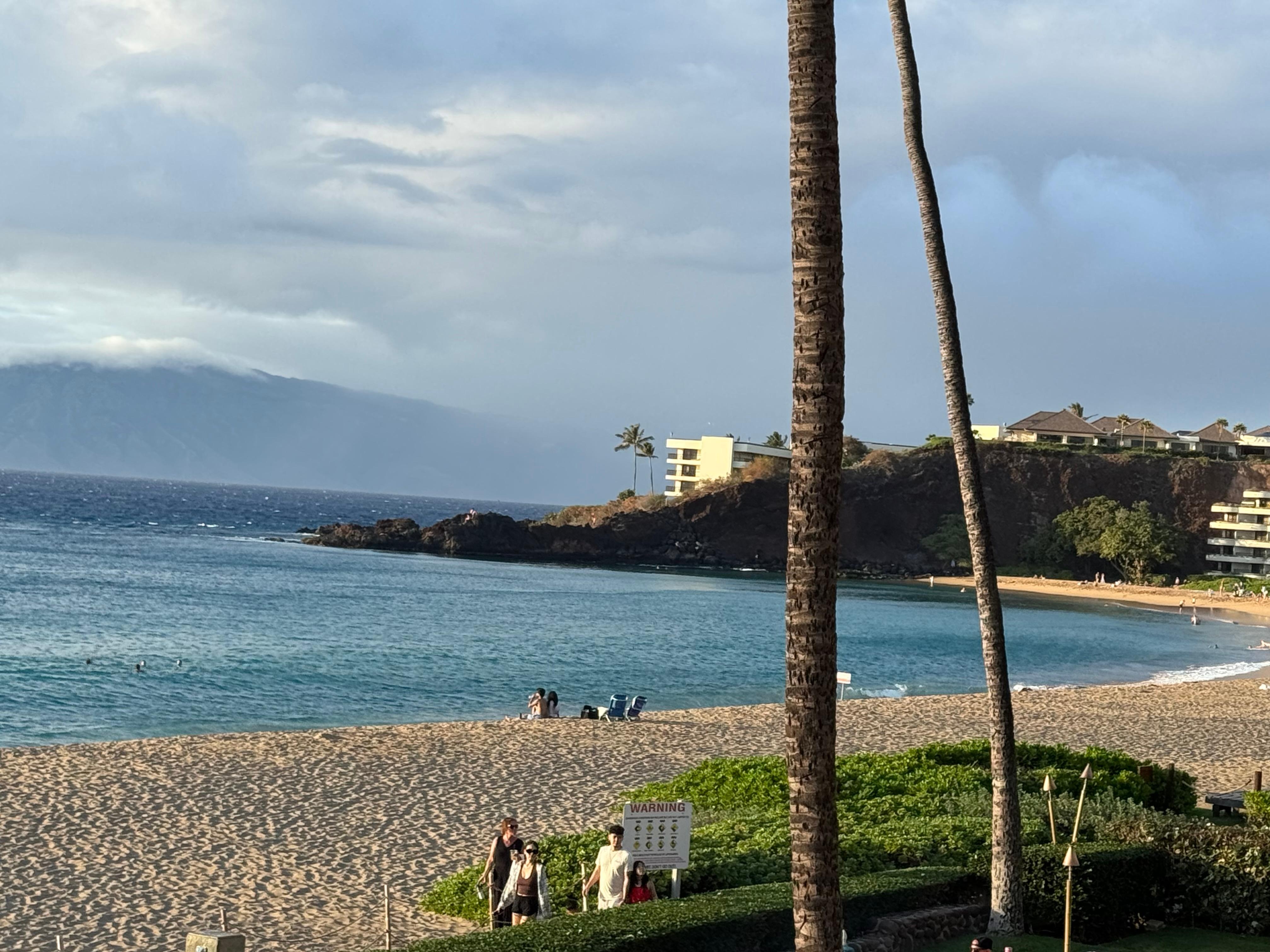 Just north is Black Rock on Kaanapali Beach … good snorkeling but don’t go out past the point!