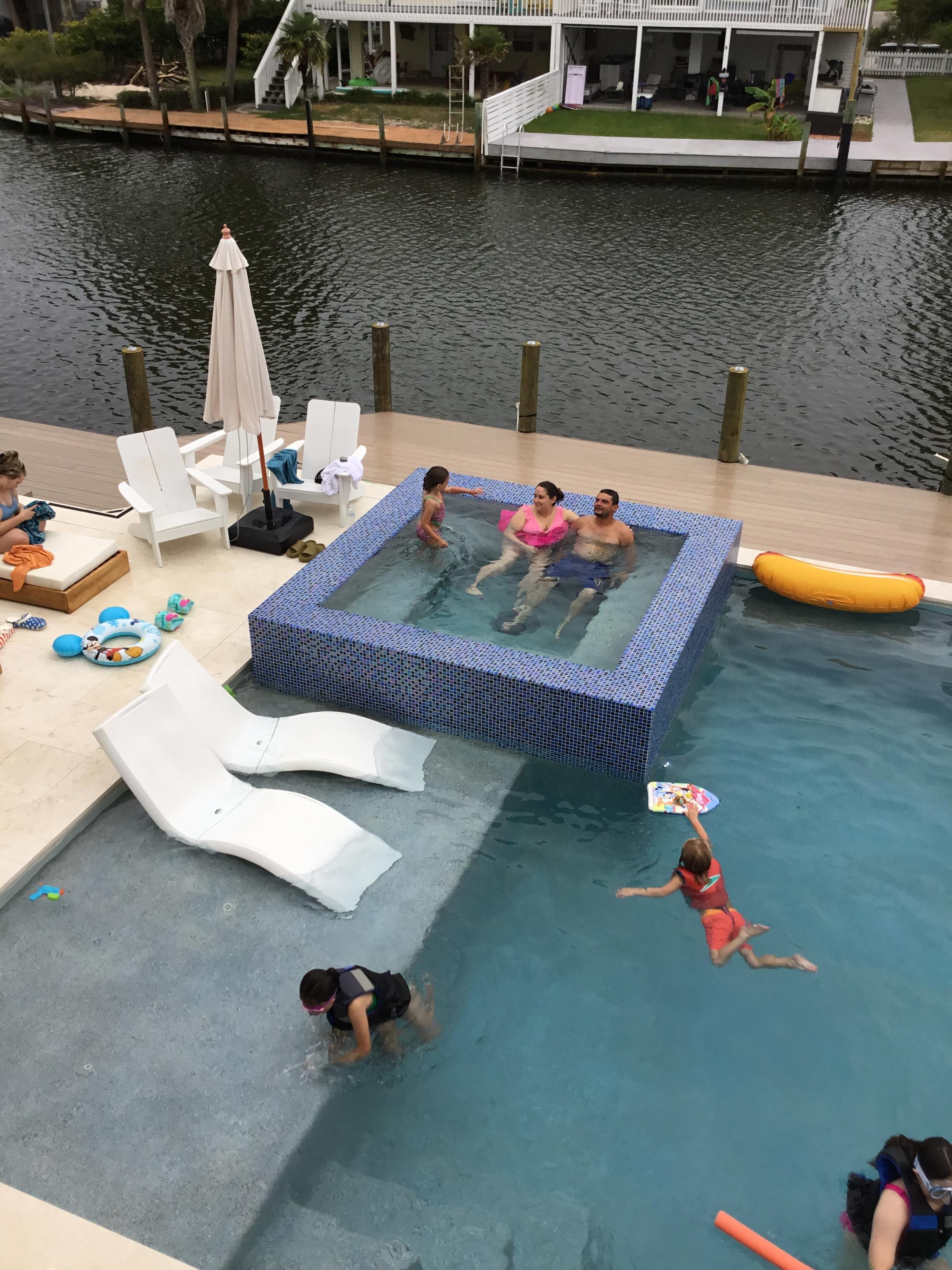 My 10 year old granddaughter learned how to swim in this pool. 