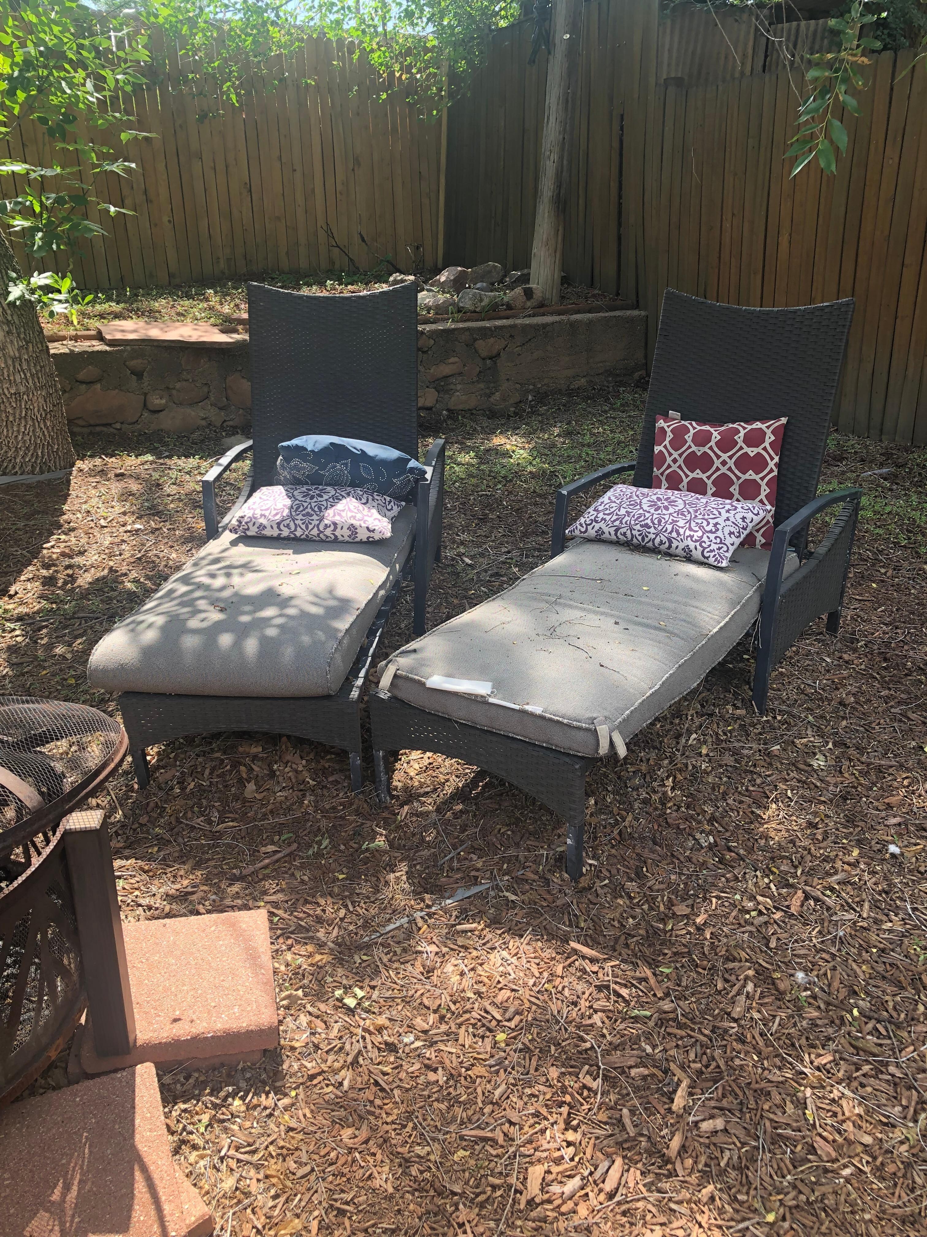 Outdoor area unkept. 