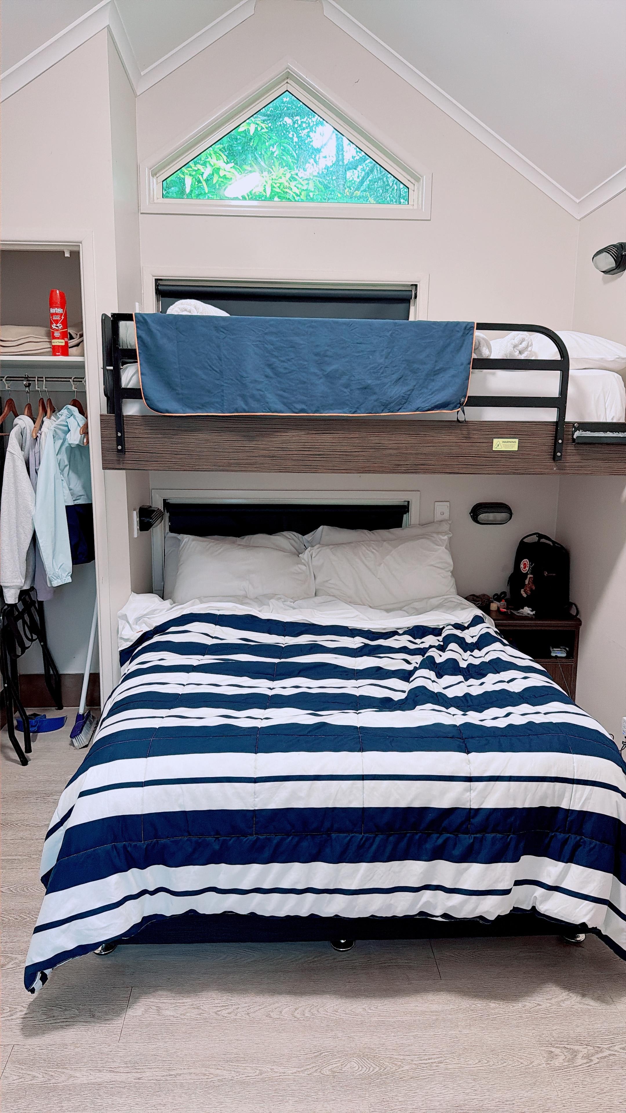 Really like the color and towels are provided 