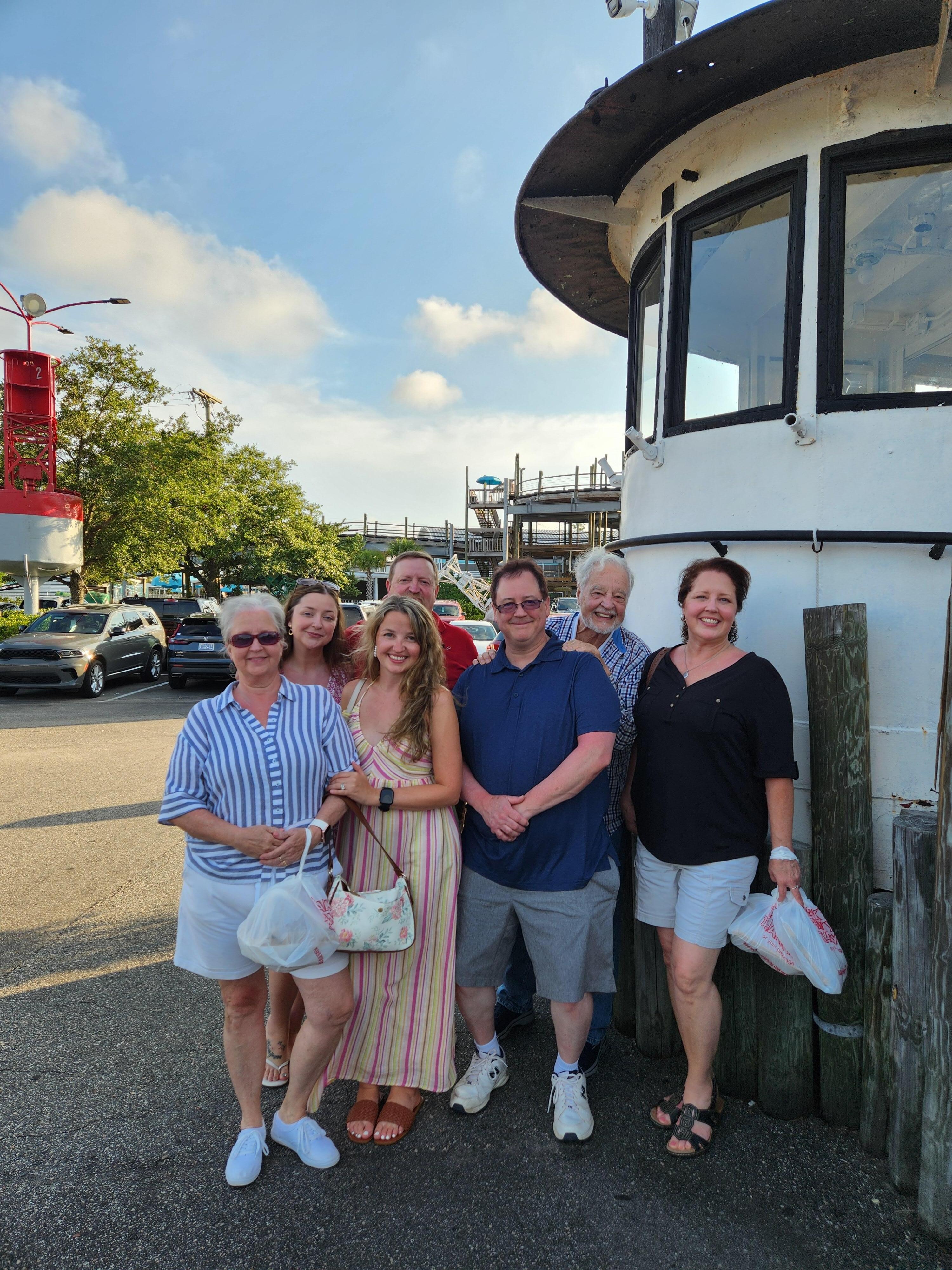 Dinner at Original Benjamins, last night at the beach! We are sad to be leaving.