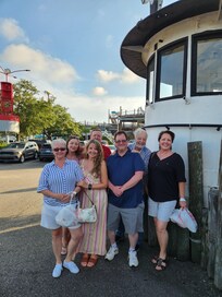 Dinner at Original Benjamins, last night at the beach! We are sad to be leaving.