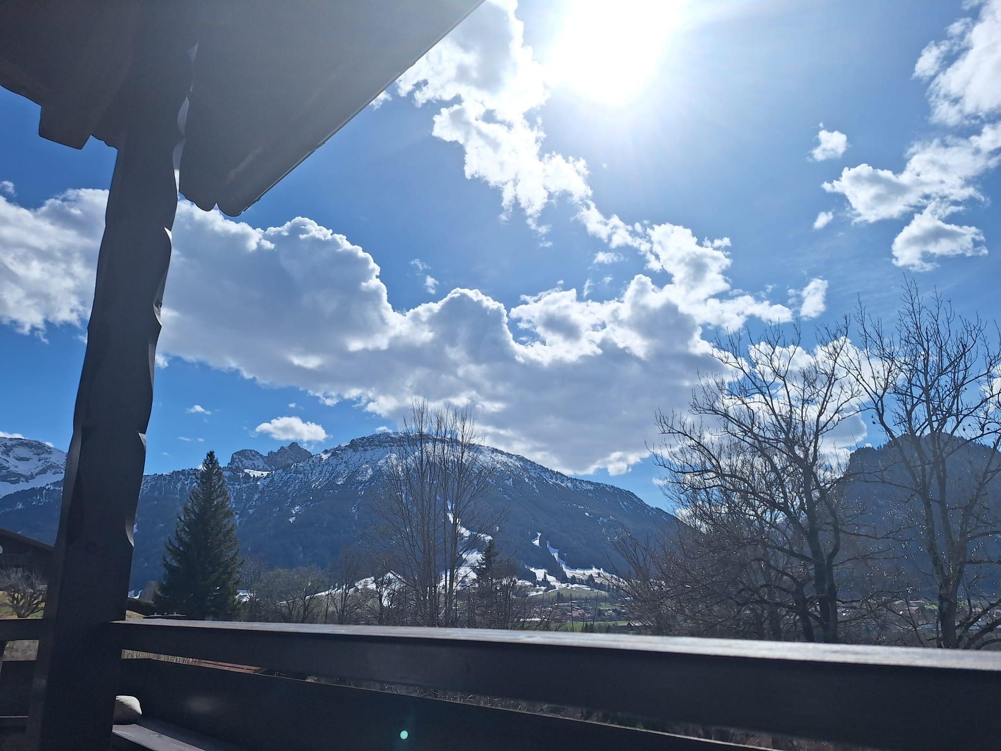 Ausblick vom Balkon