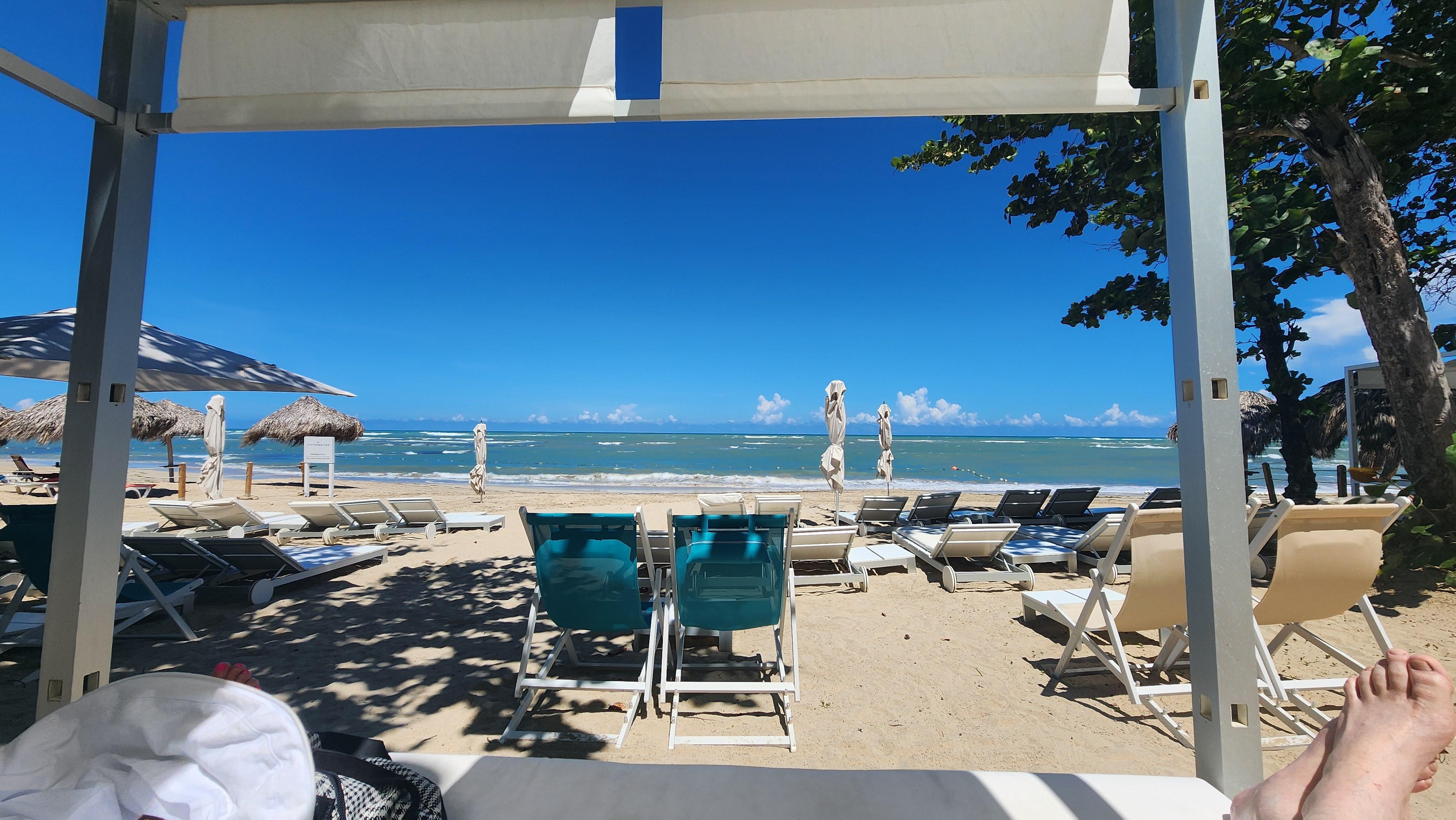 Private beach, plenty of space, attentive service