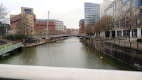 Bridge just behind hotel from train station