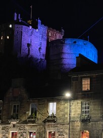 Edinburgh Castle at night
