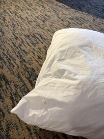 Gum on pillow