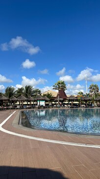 Uma das piscinas