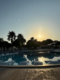 Pool in the evening.