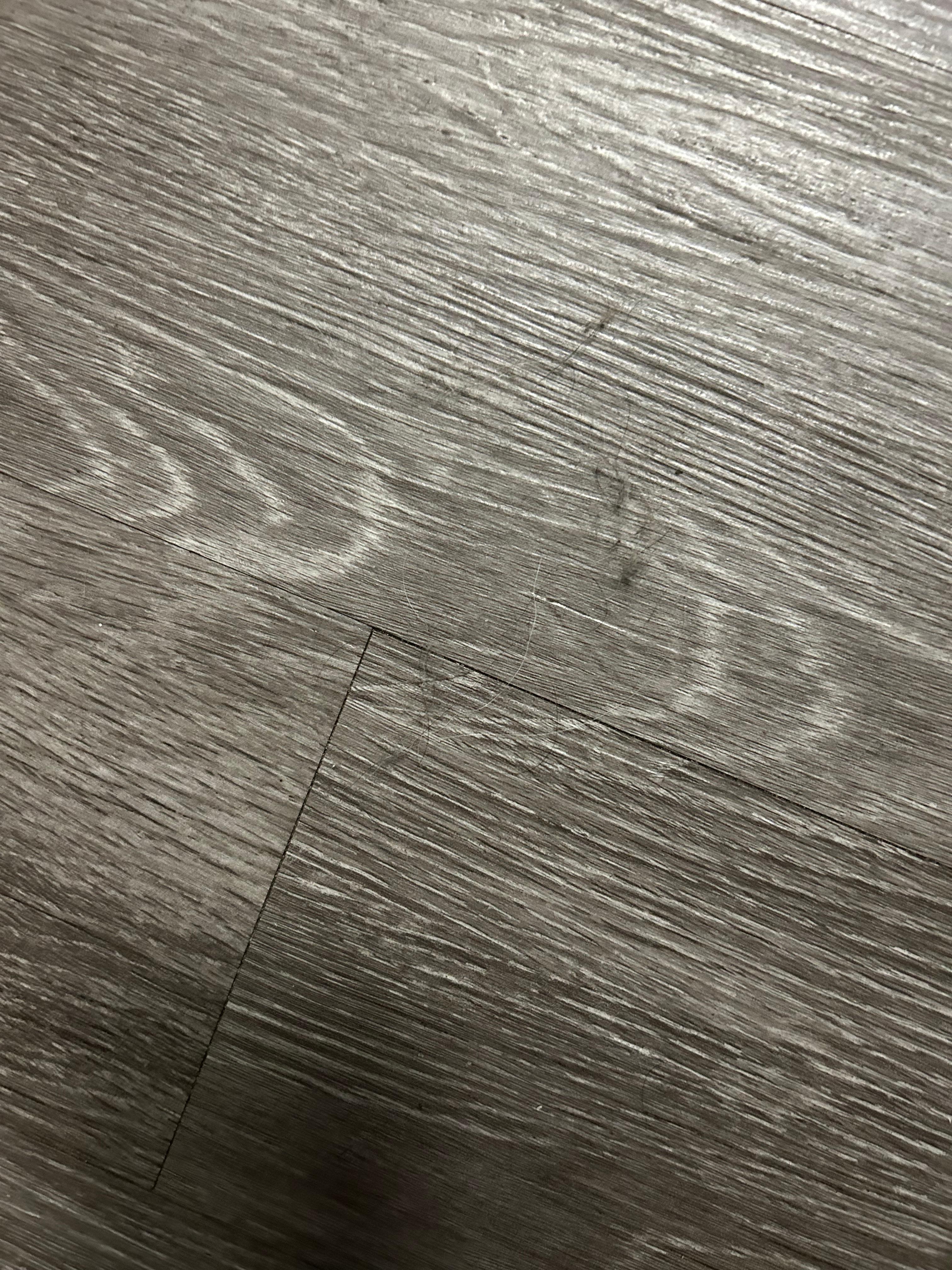 Hair on the floor and dust ball!!