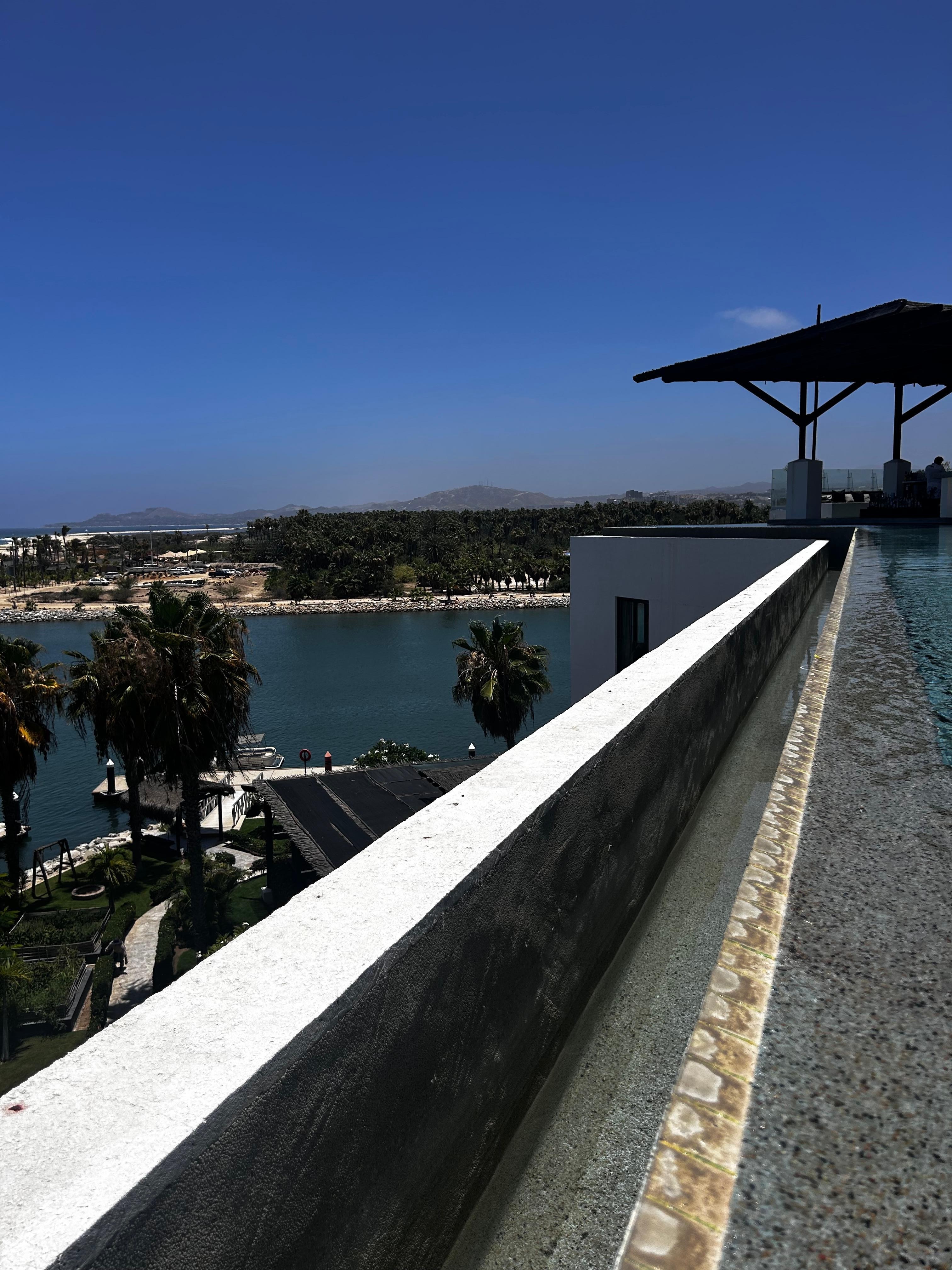 View from the rooftop pool!
