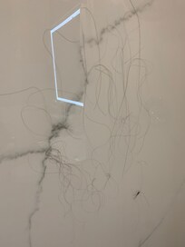 Not what you want to see on the shower wall.