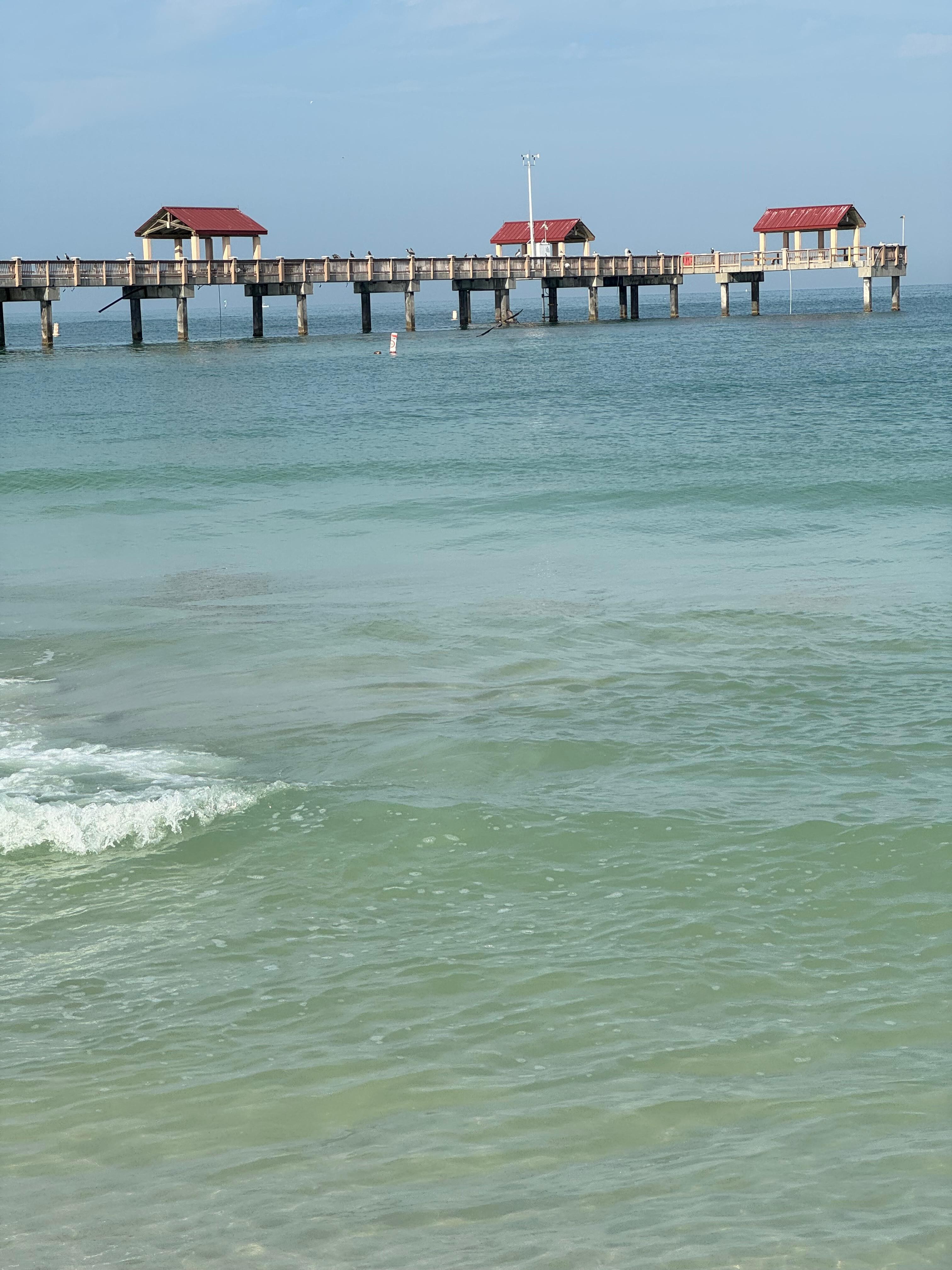 View of pier from private beach