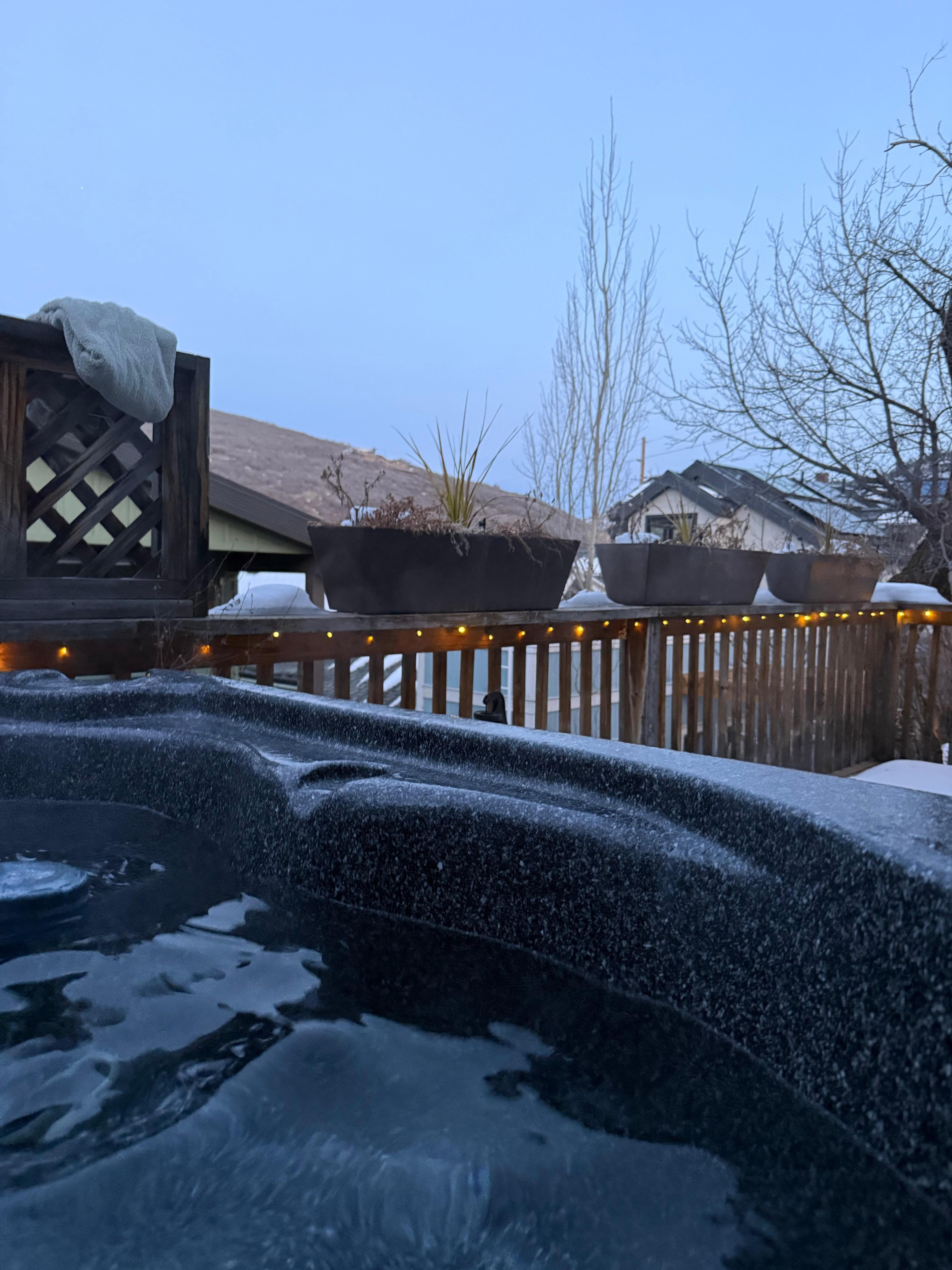 The jacuzzi was so clutch!